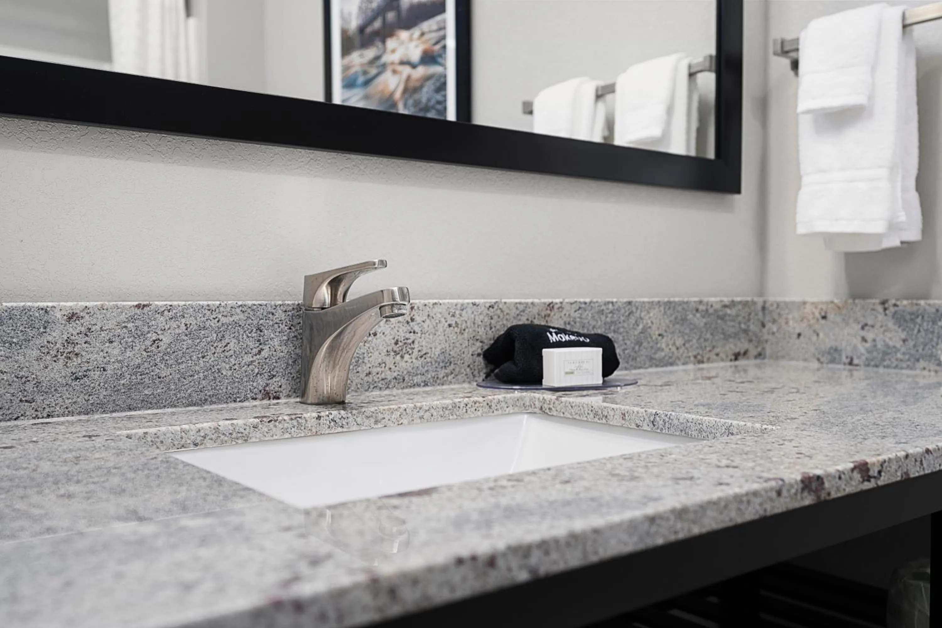 Bathroom in Riverstone Suites by Cobblestone Hotels - Chippewa Falls