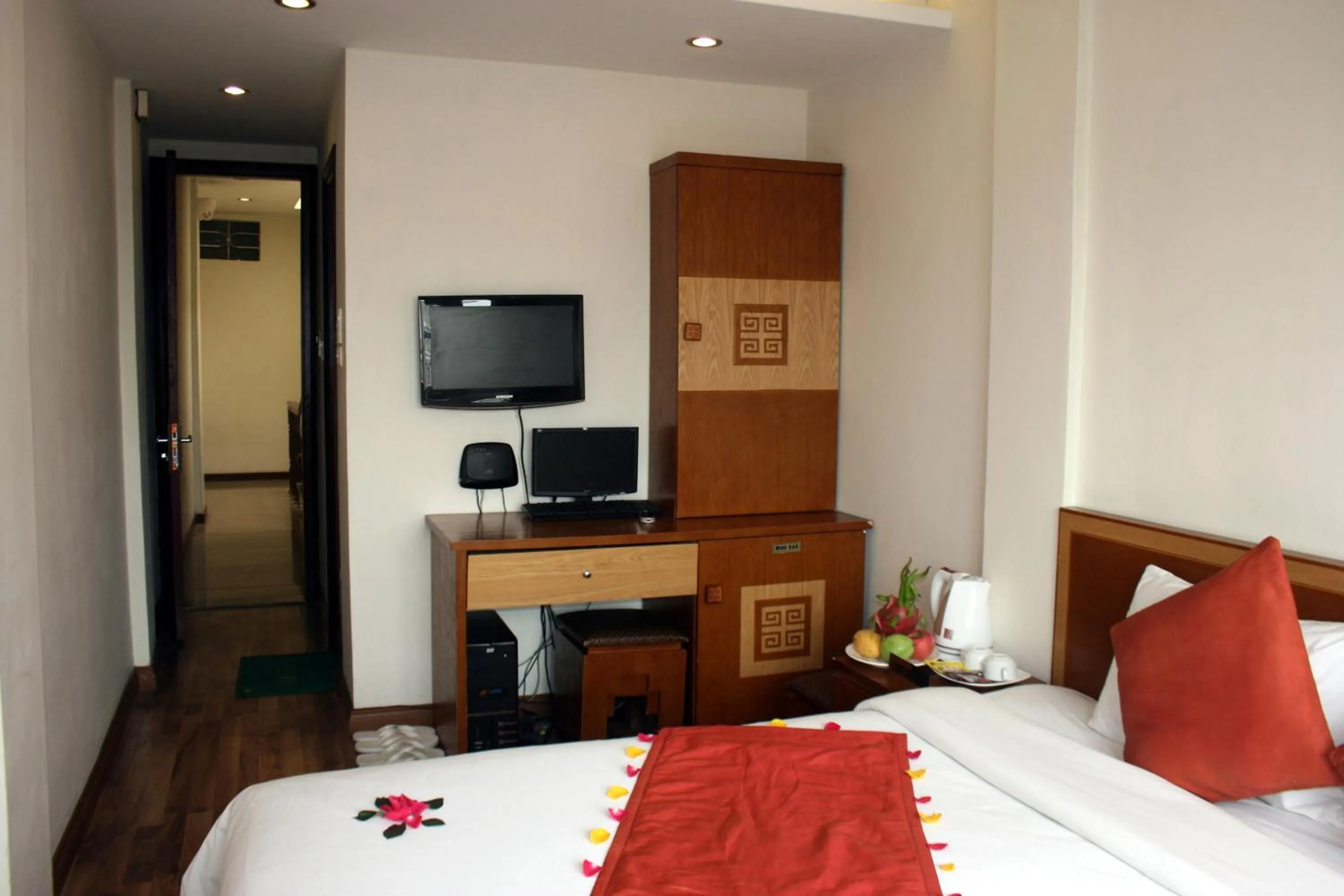 Decorative detail, Bed in Hanoi Charming House