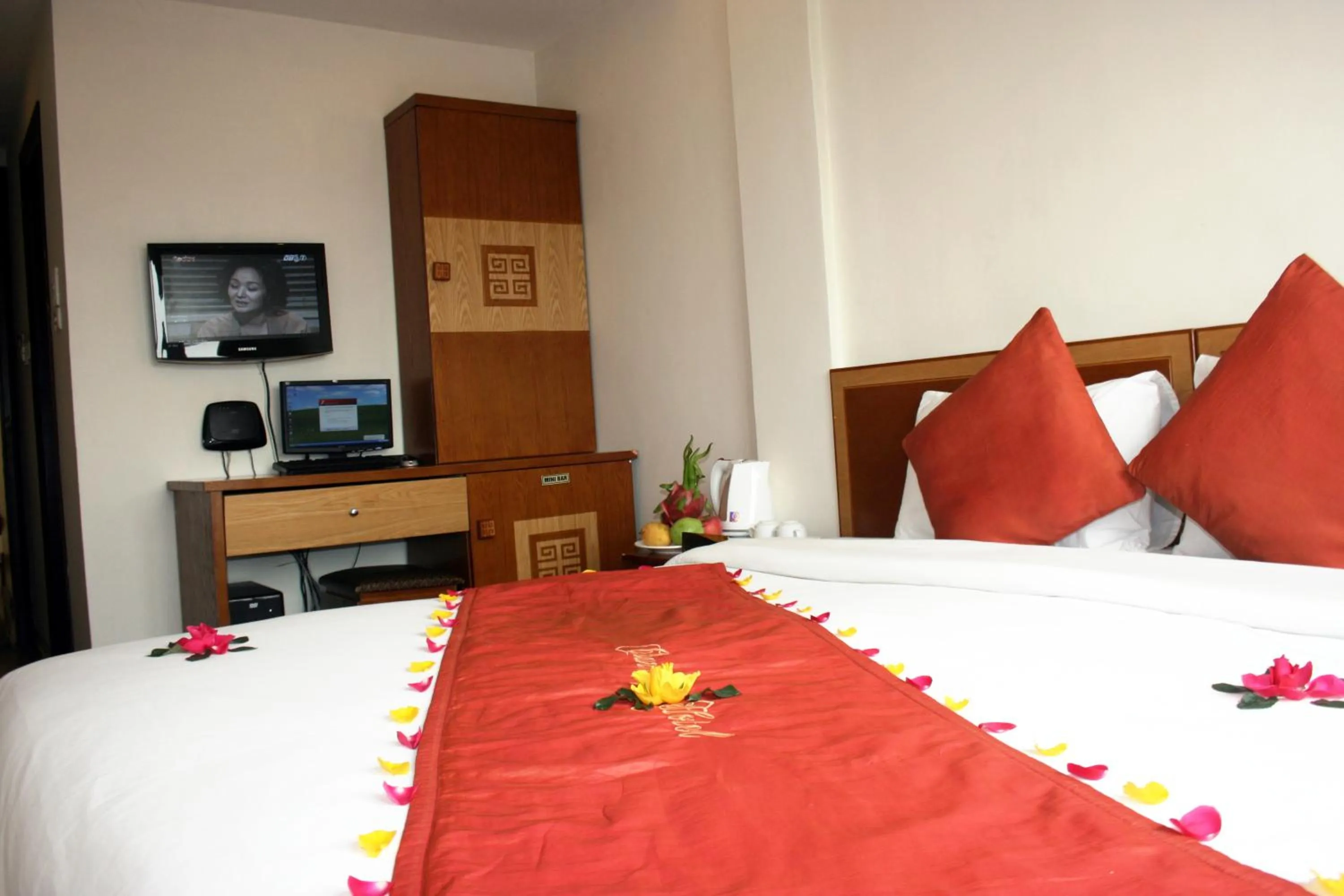 Decorative detail, Bed in Hanoi Charming House