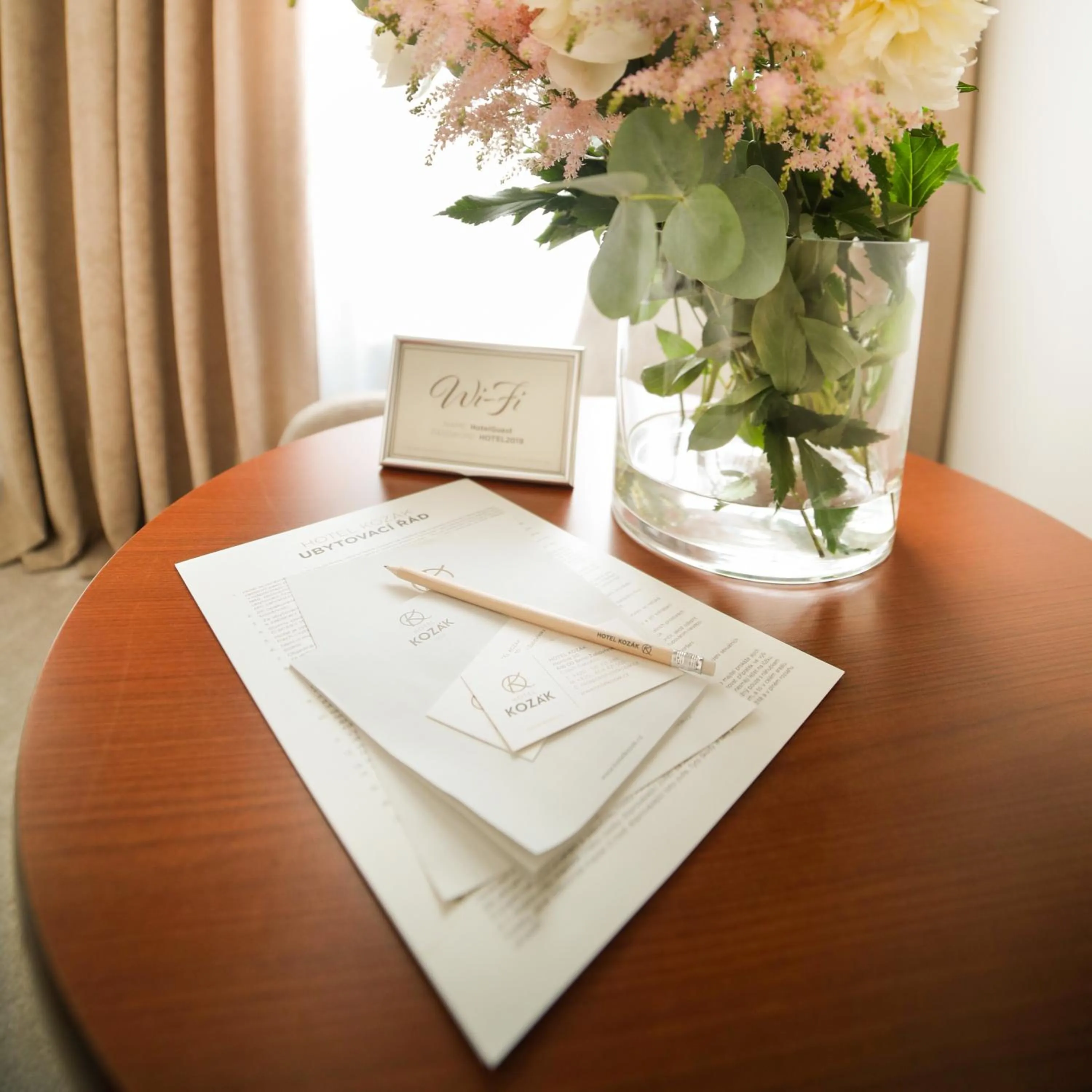 Logo/Certificate/Sign in Hotel KOZÁK