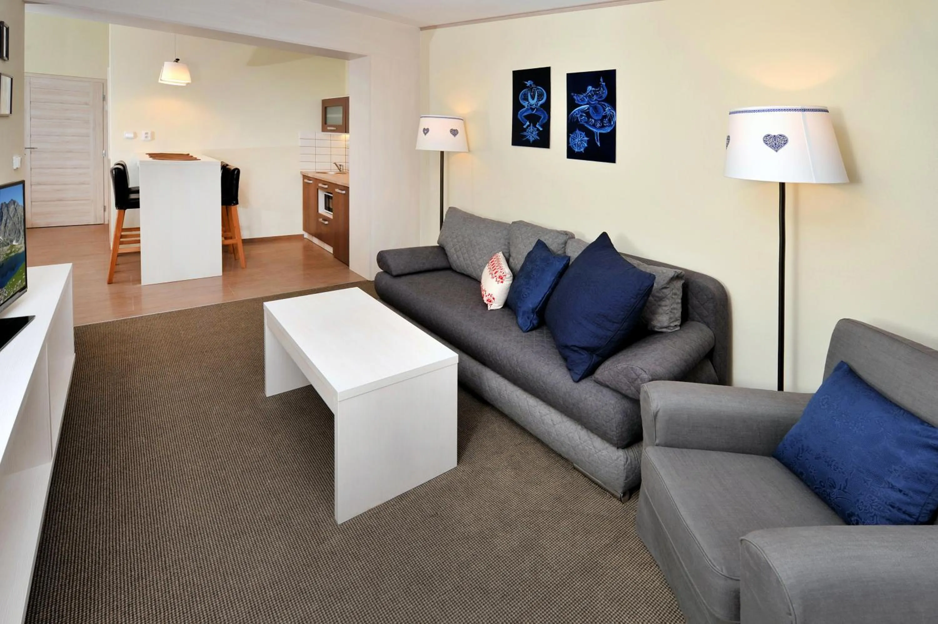 Living room in APLEND Koliba Kamzík