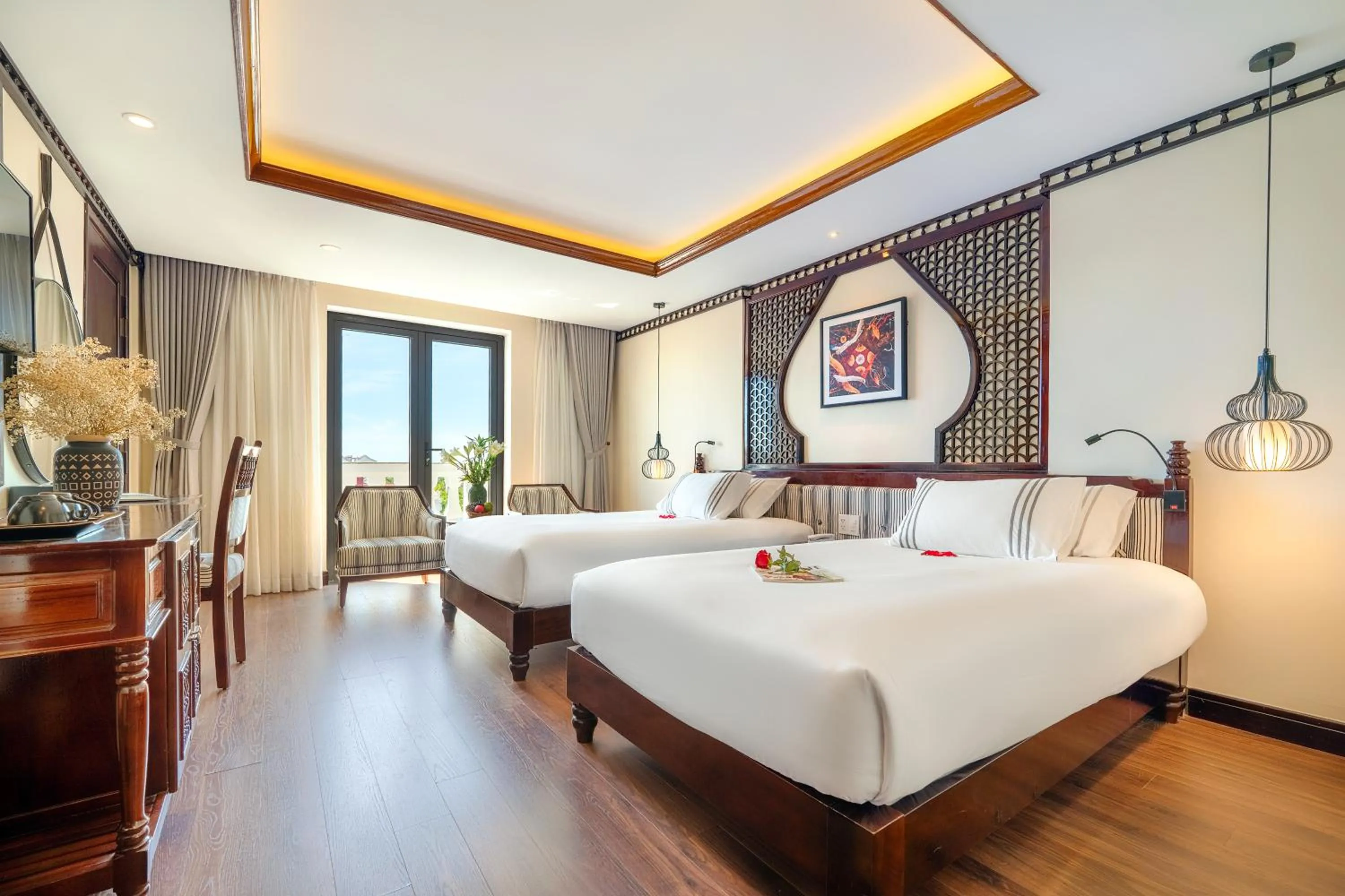 Photo of the whole room, Bed in Qualia De Hôtel Hoi An - Rooftop Bar City View