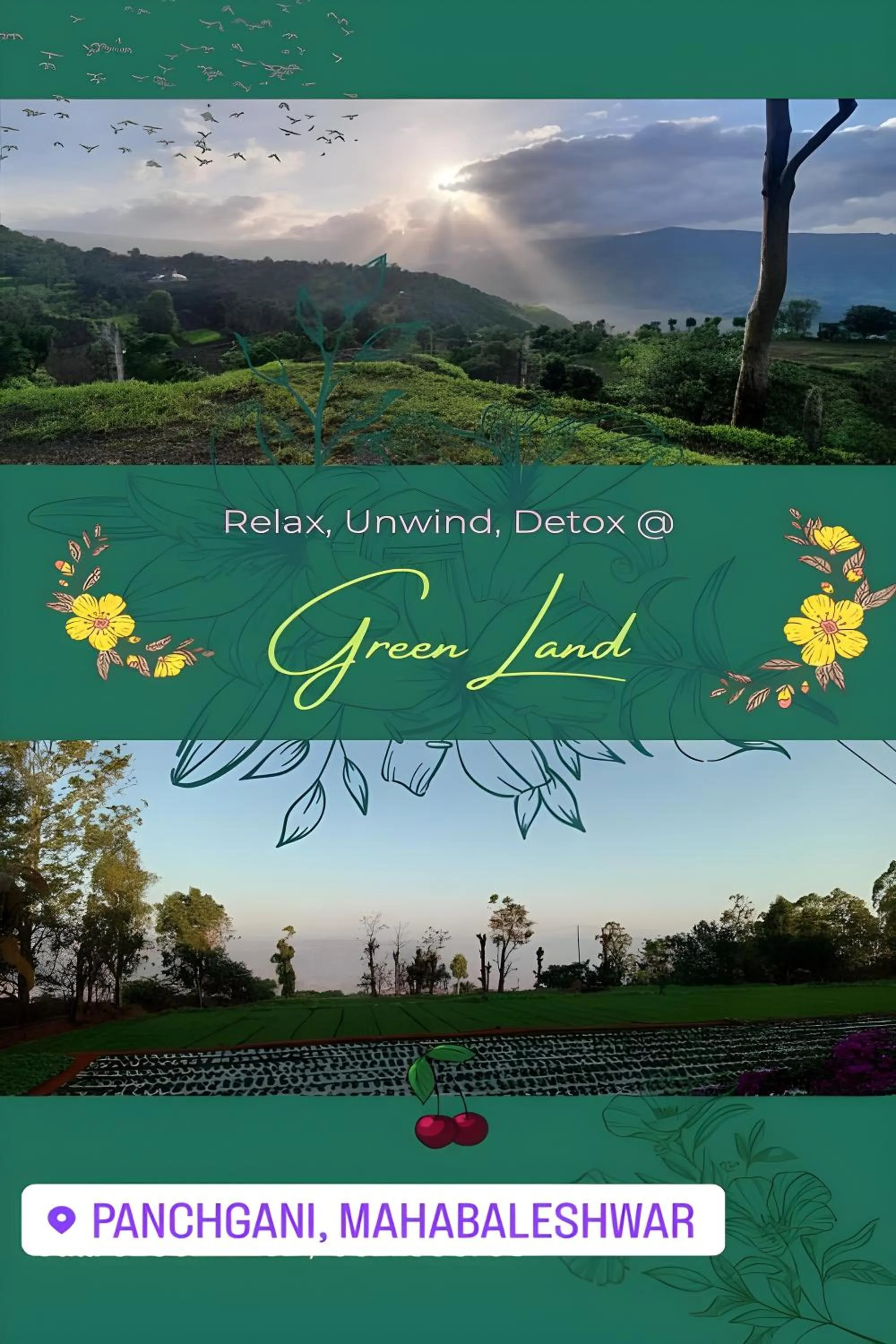 Text overlay in Greenland Stay