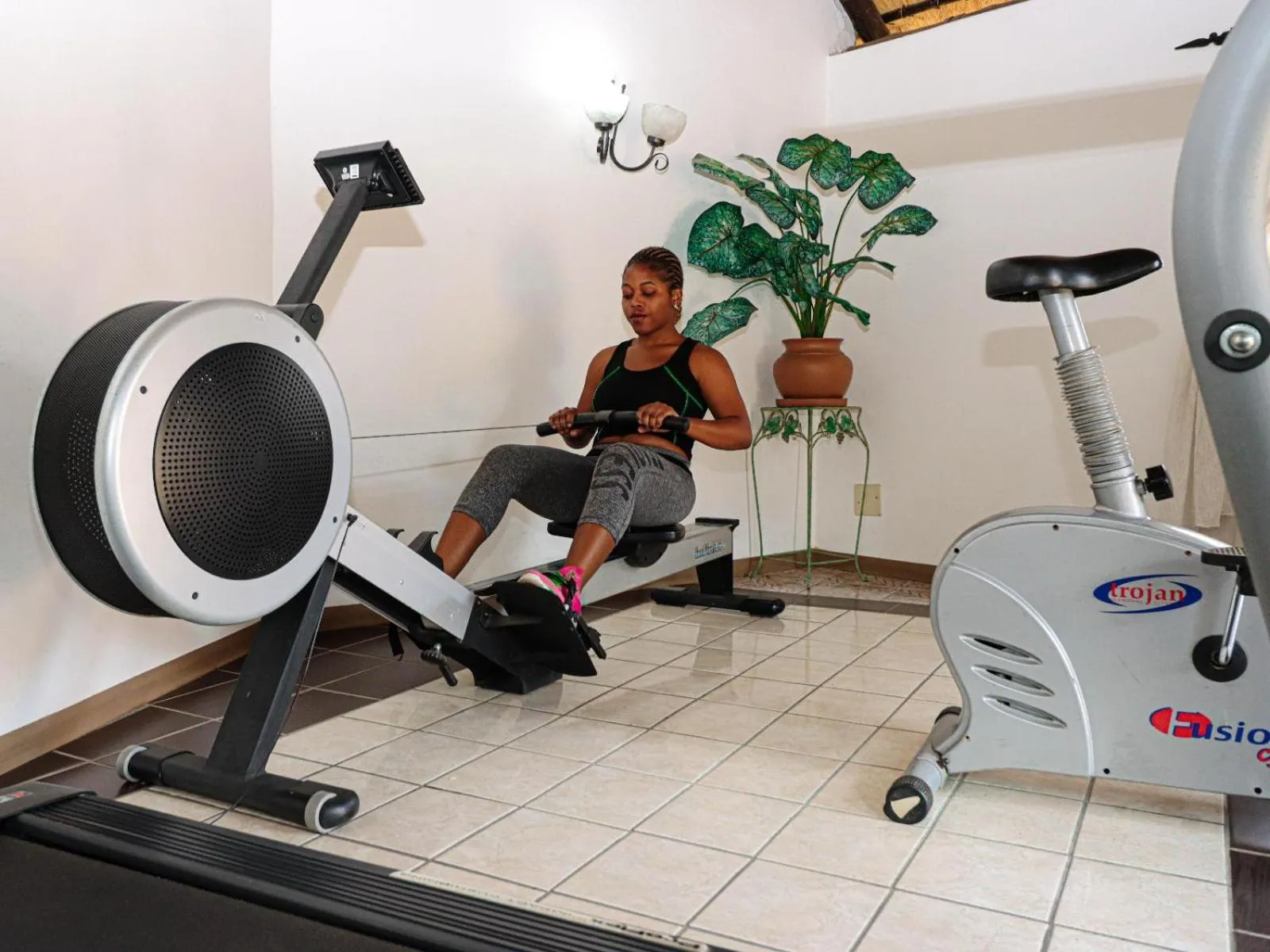 Fitness centre/facilities in Casa Blanca Boutique Hotel Pension