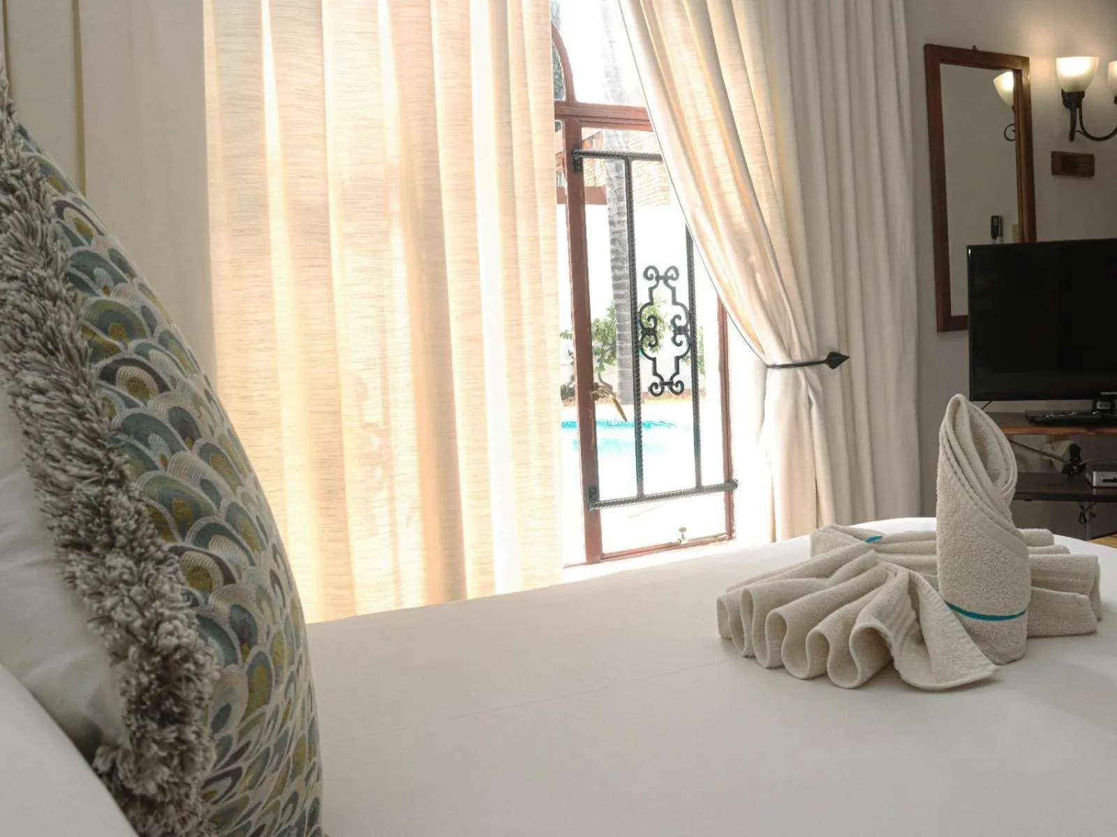 Decorative detail, Bed in Casa Blanca Boutique Hotel Pension