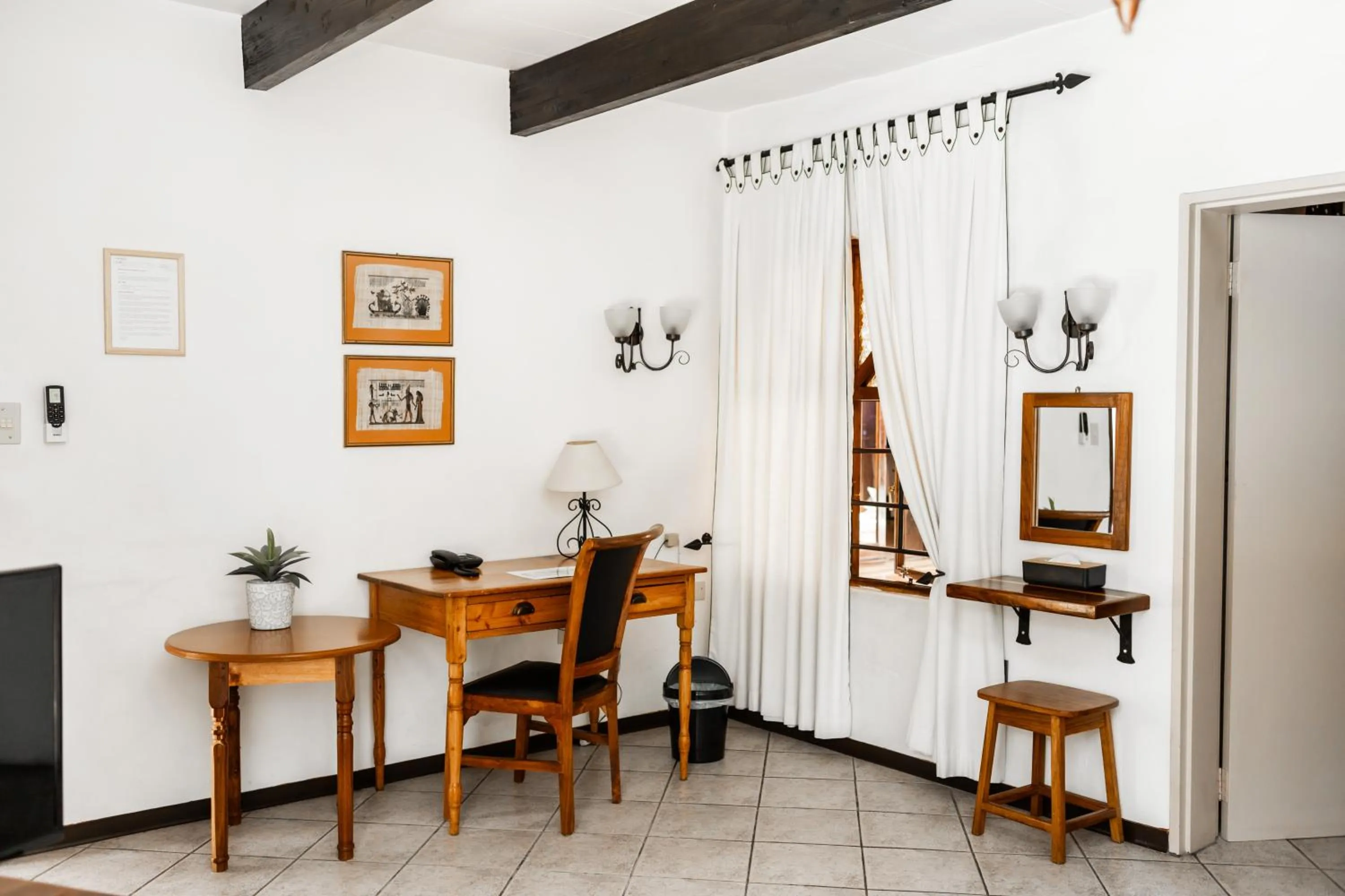 Seating area in Casa Blanca Boutique Hotel