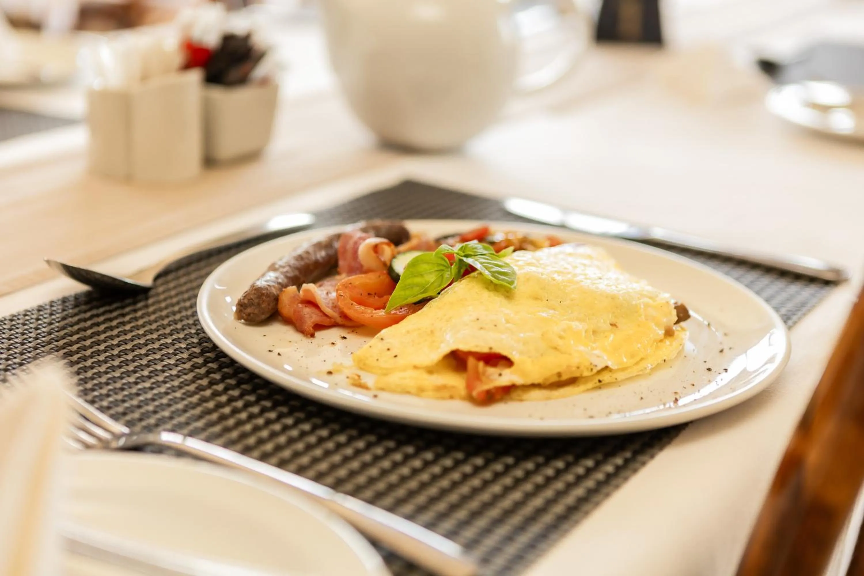 Continental breakfast in Casa Blanca Boutique Hotel Pension