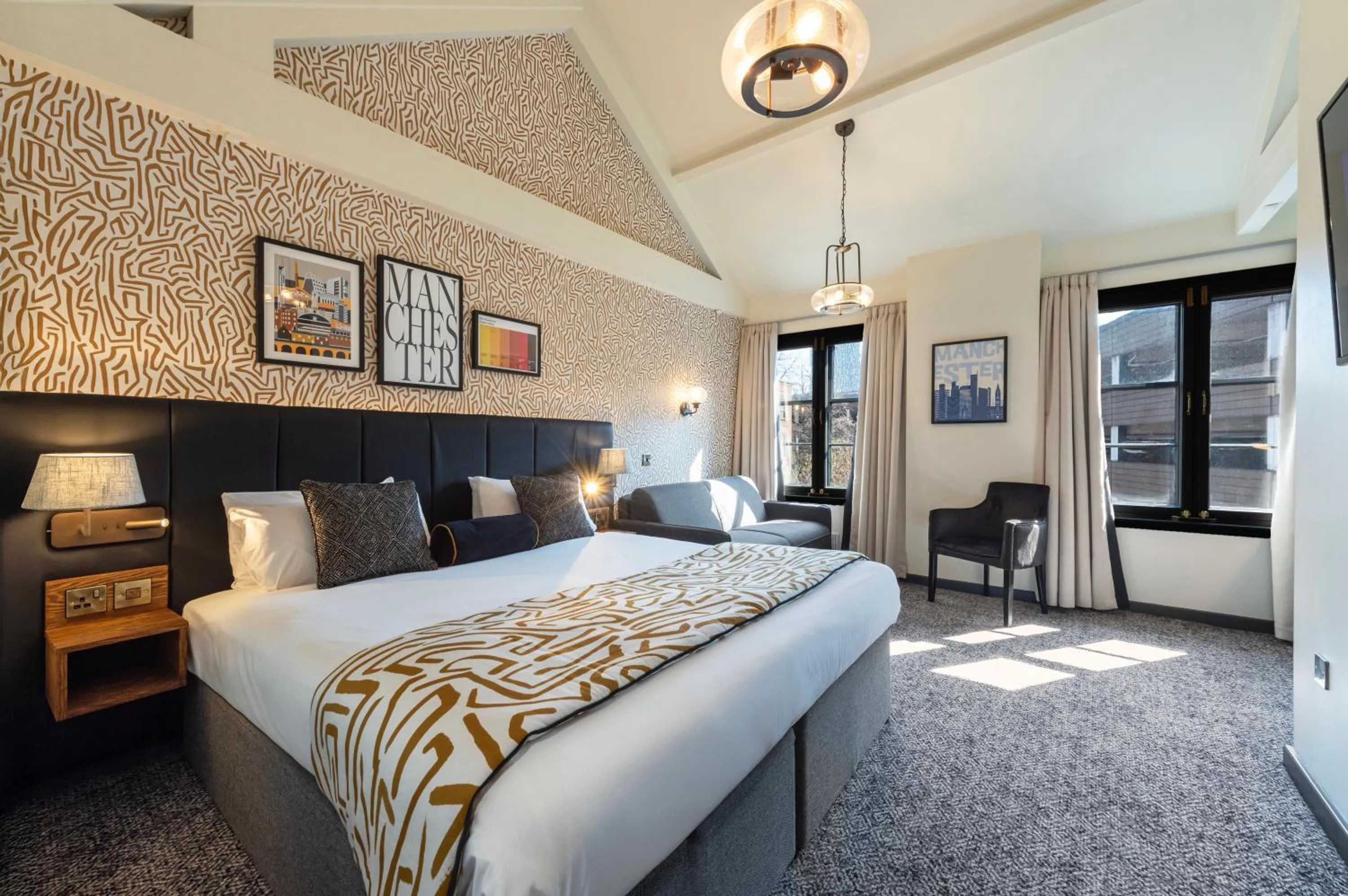 Bed in Abel Heywood Boutique Hotel