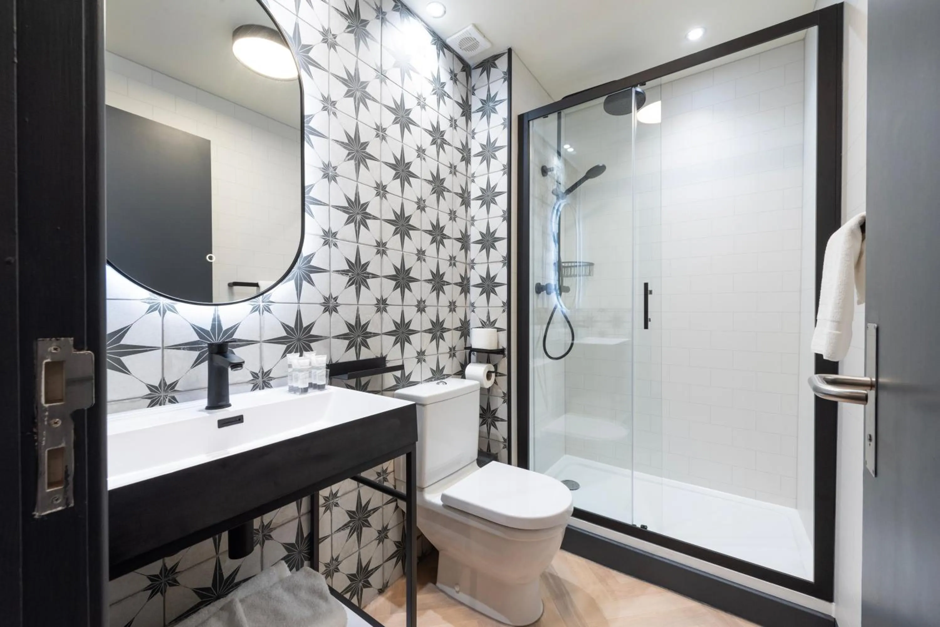 Shower in Abel Heywood Boutique Hotel