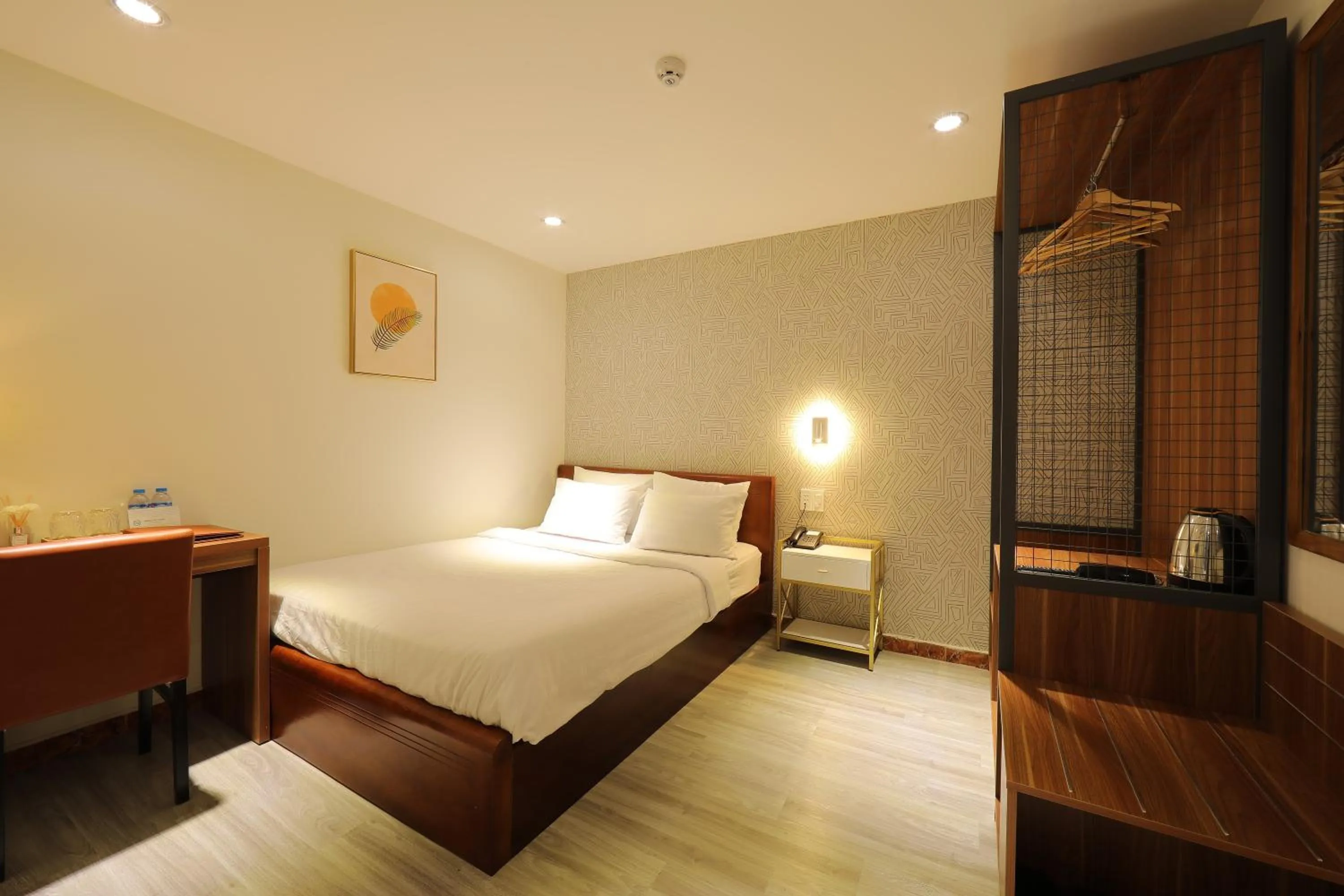 Bed in Lanura Saigon Boutique Hotel