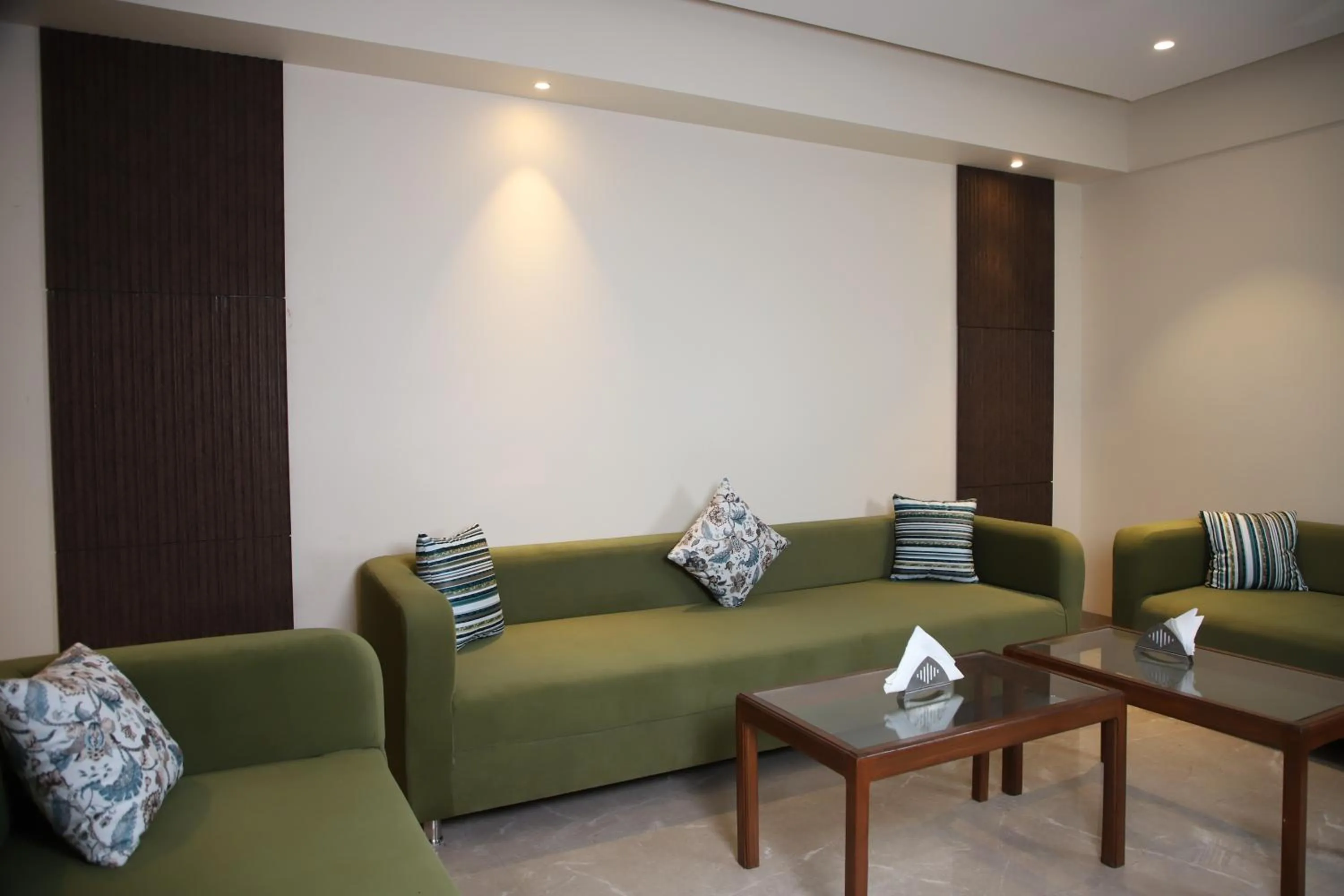 Seating area in Pink Villa Boutique Hotel