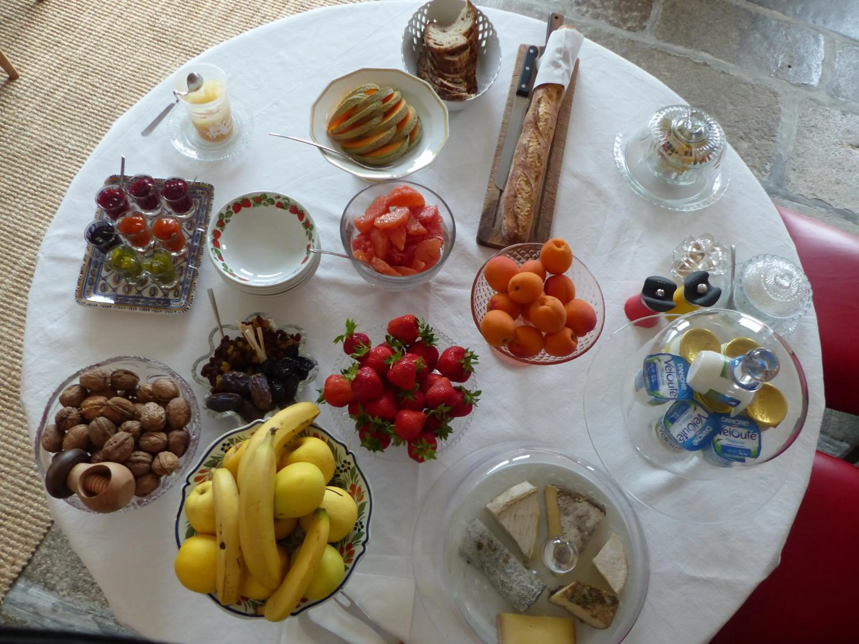 Food and drinks in Les Chambres d'hôtes de Kérasquer