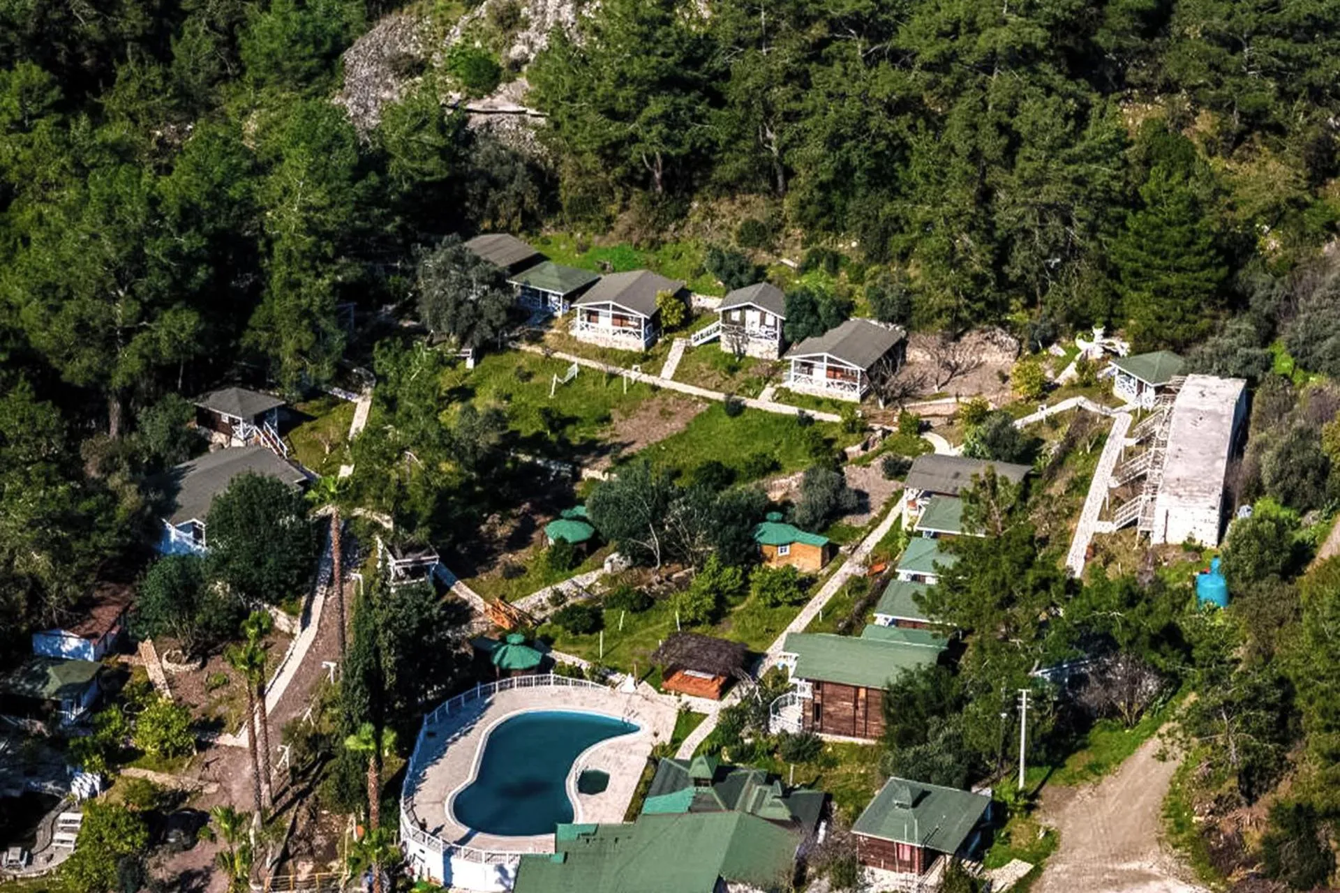 Bird's eye view in Angels Garden Hotel