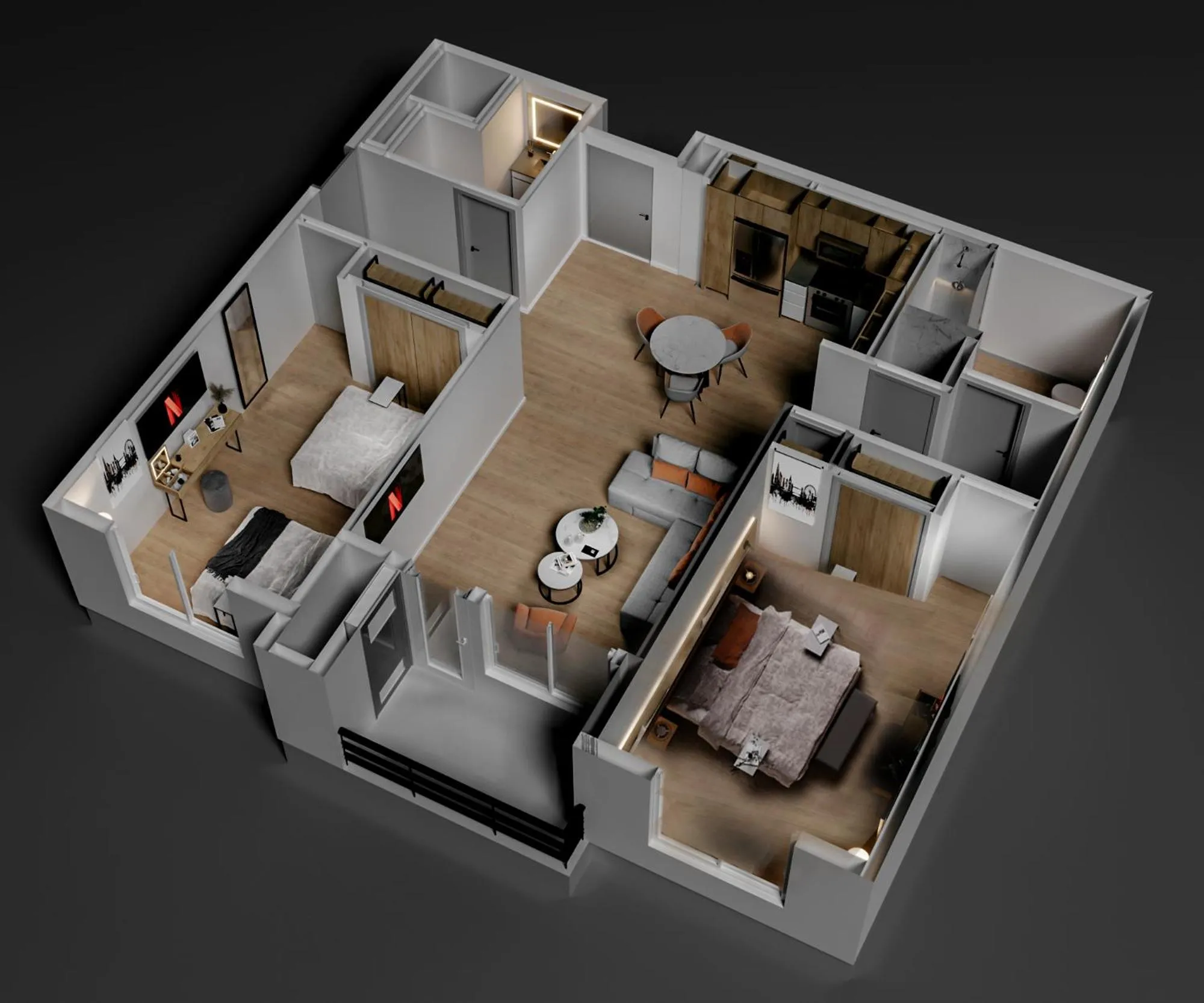 Floor plan in Otonomus Hotel Las Vegas