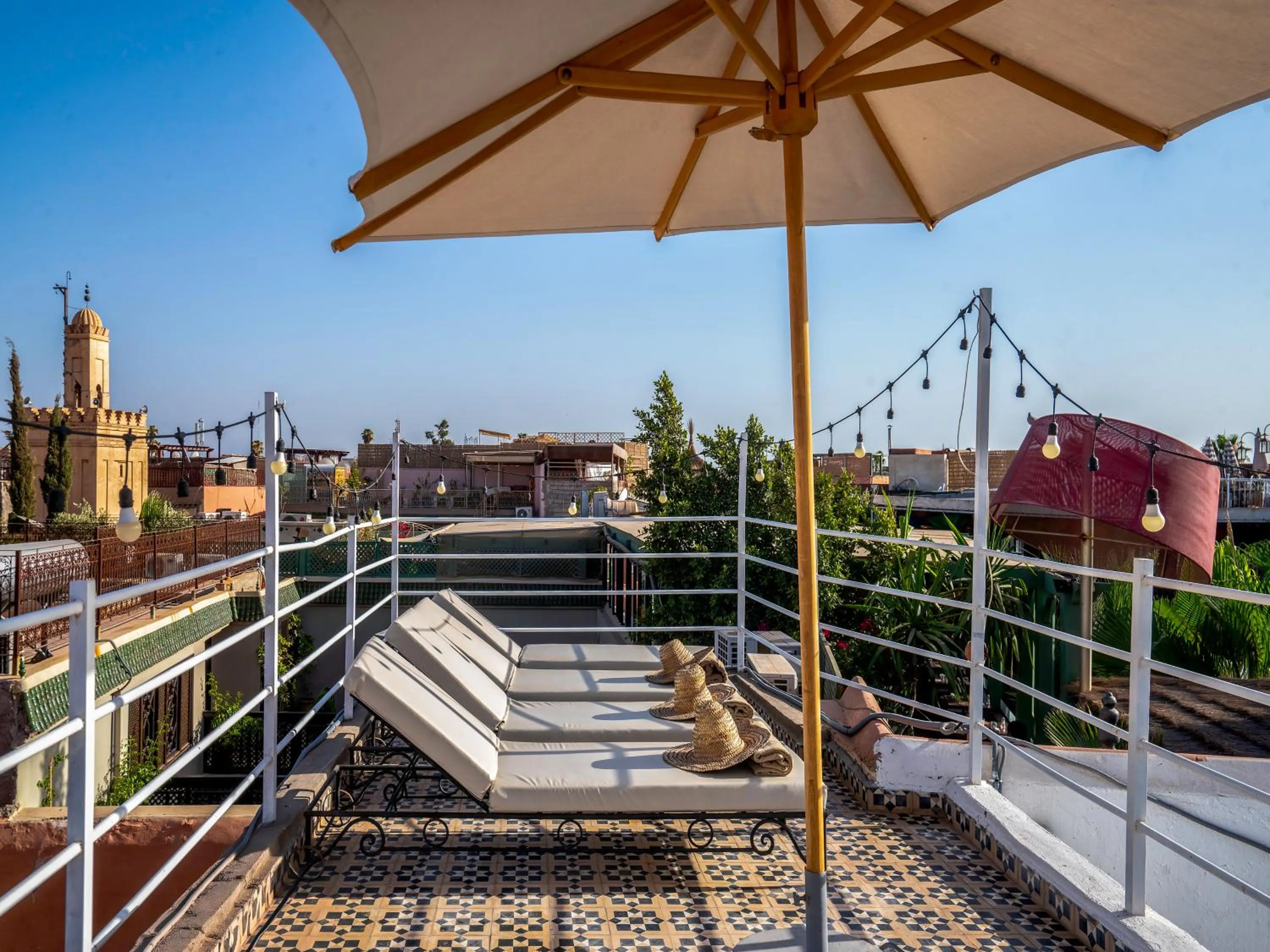 Balcony/Terrace in Riad Tzizwit Boutique Hotel & SPA