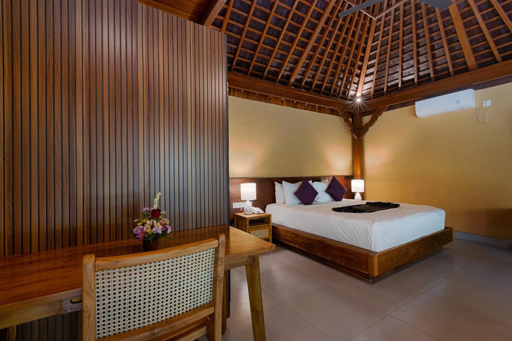 Bedroom, Bed in Samkhya Villas - Free 1x Floating Breakfast or Minibar