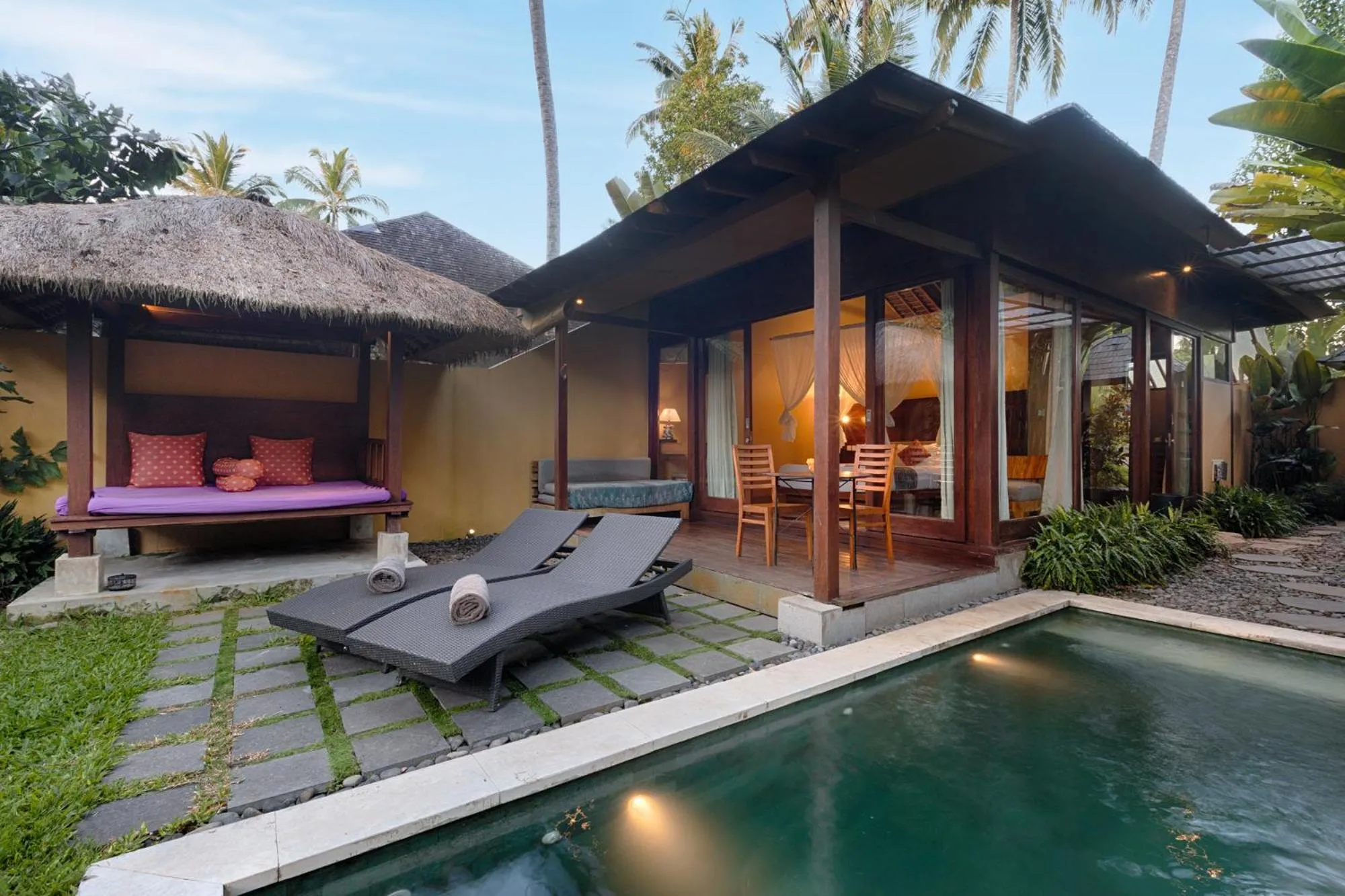Swimming pool in Samkhya Villas - Free 1x Floating Breakfast or Minibar