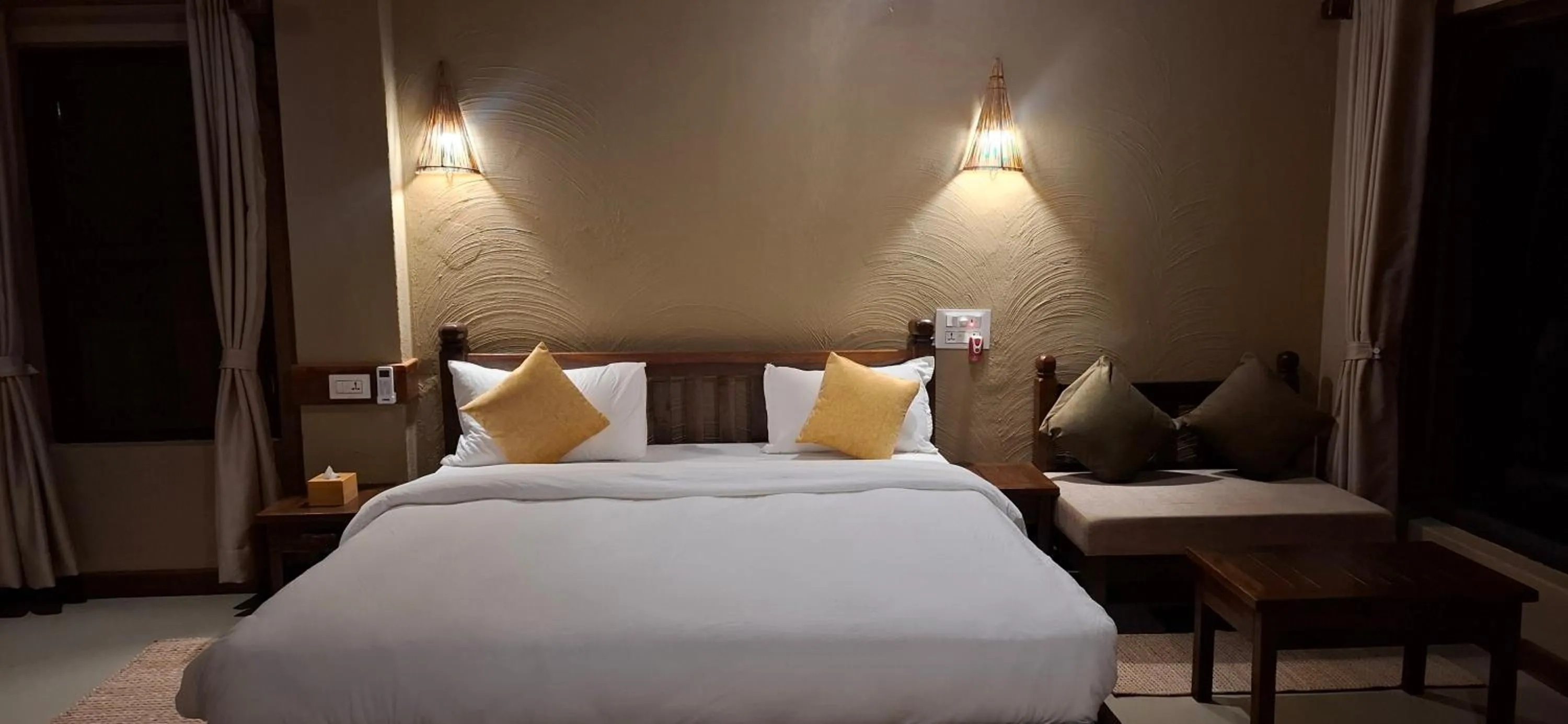 Bedroom, Bed in River View Jungle Camp