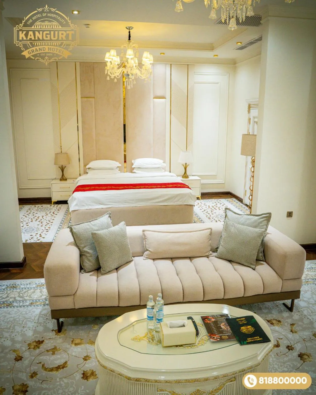 Bed in KANGURT Grand Hotel