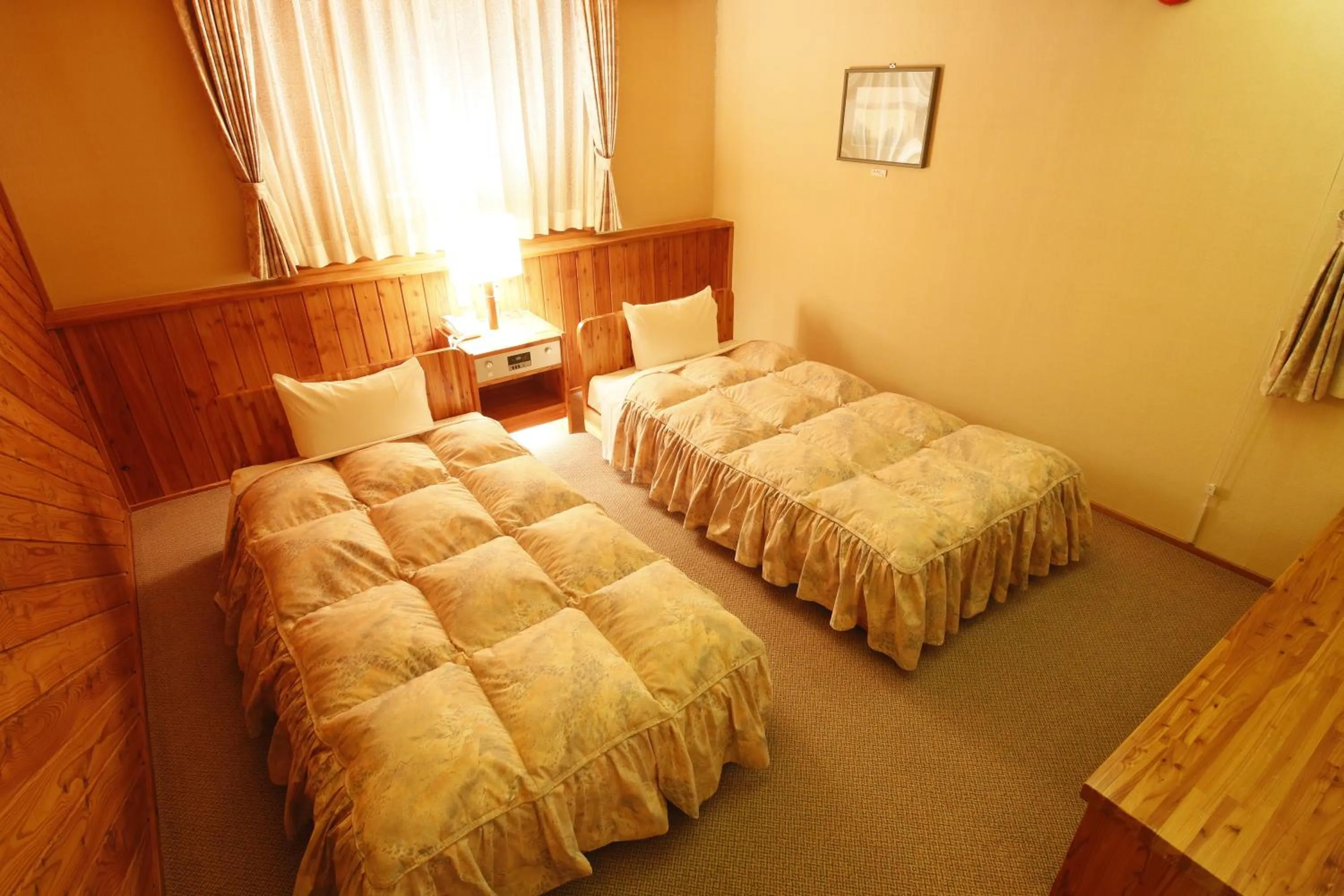 Bedroom in Log Hotel Larch Lake Kanayama