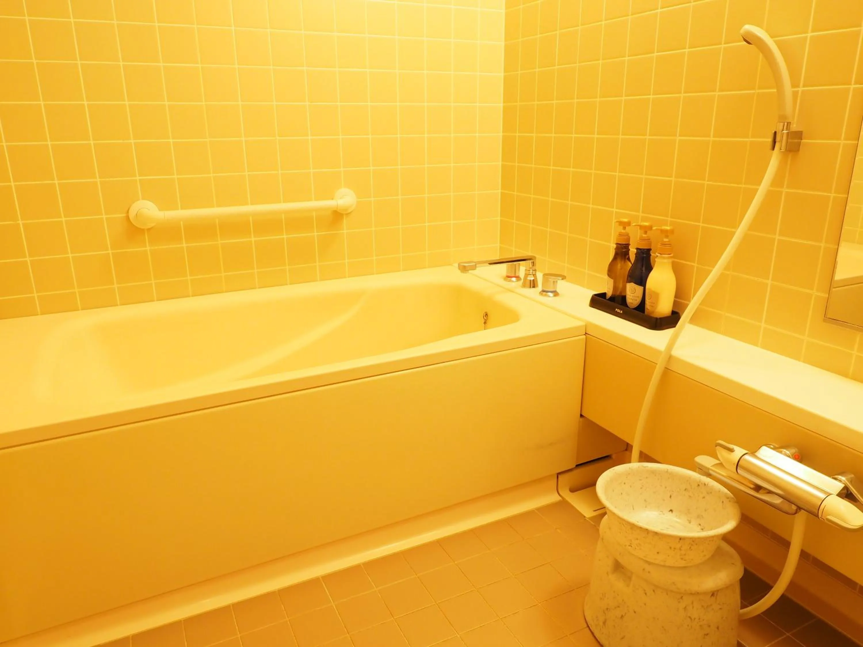 Bathroom in Log Hotel Larch Lake Kanayama