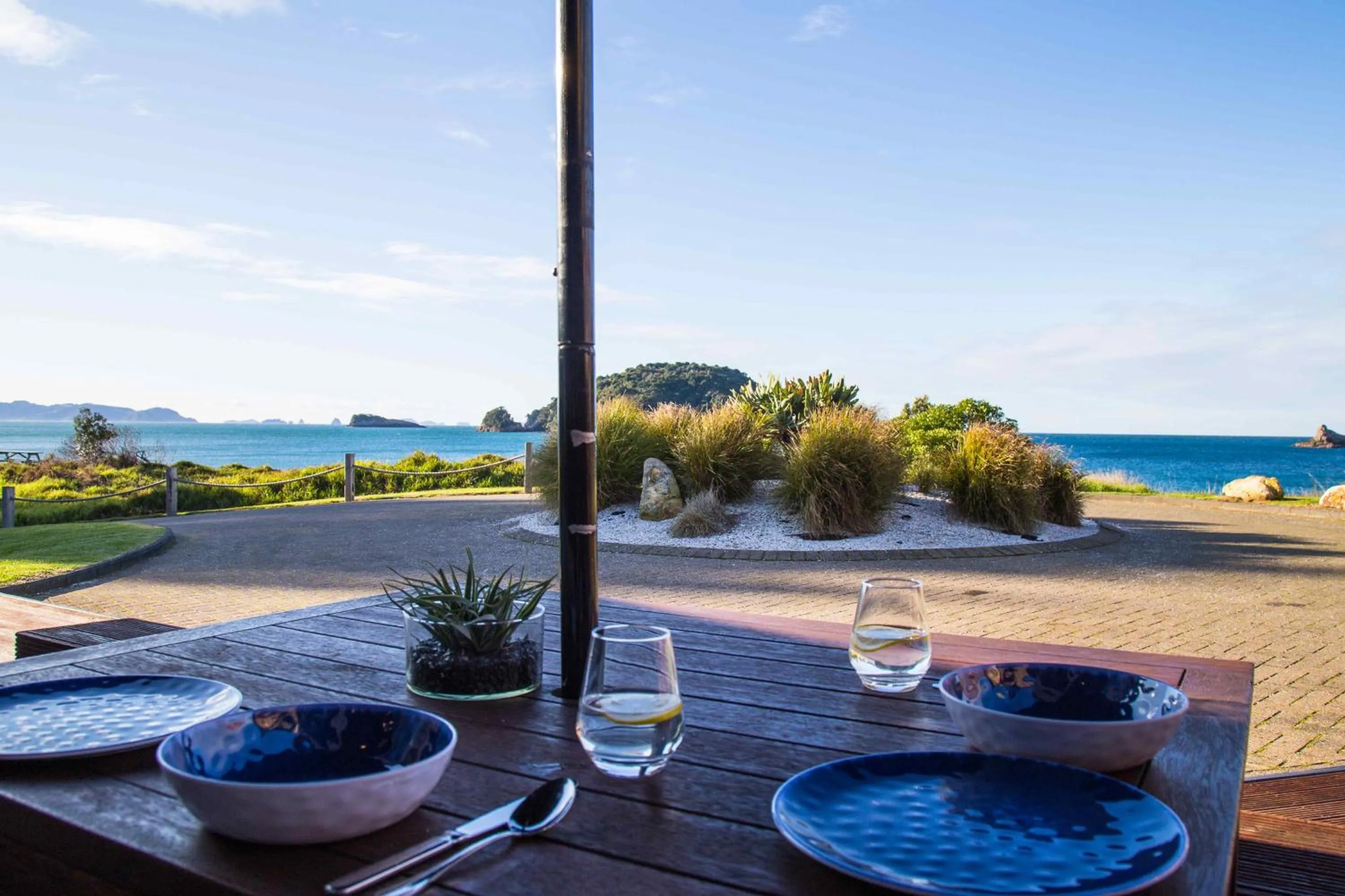 Patio in Hahei Beach Resort