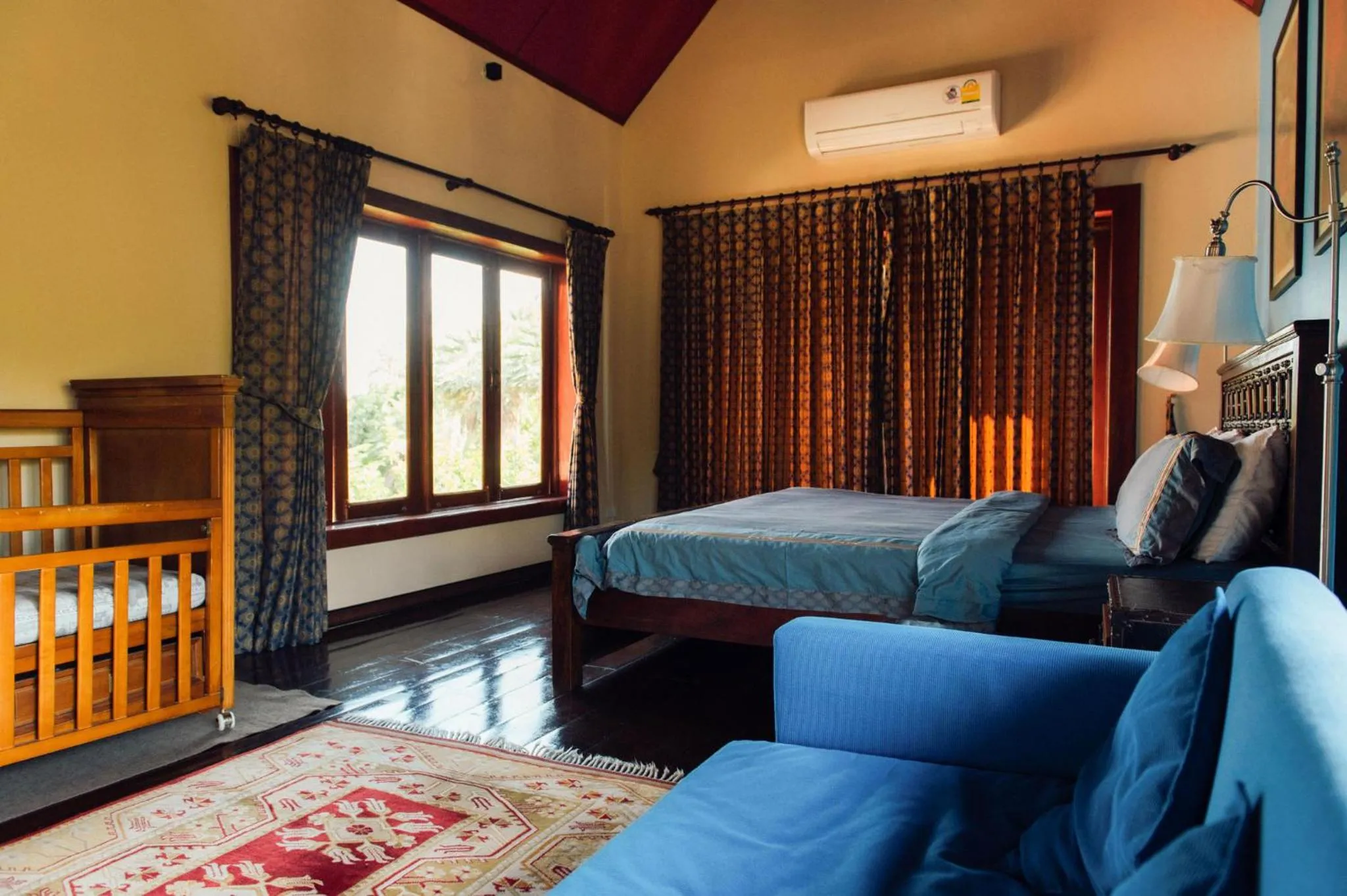 Bed in Nakara Villas & Glamping Udon Thani