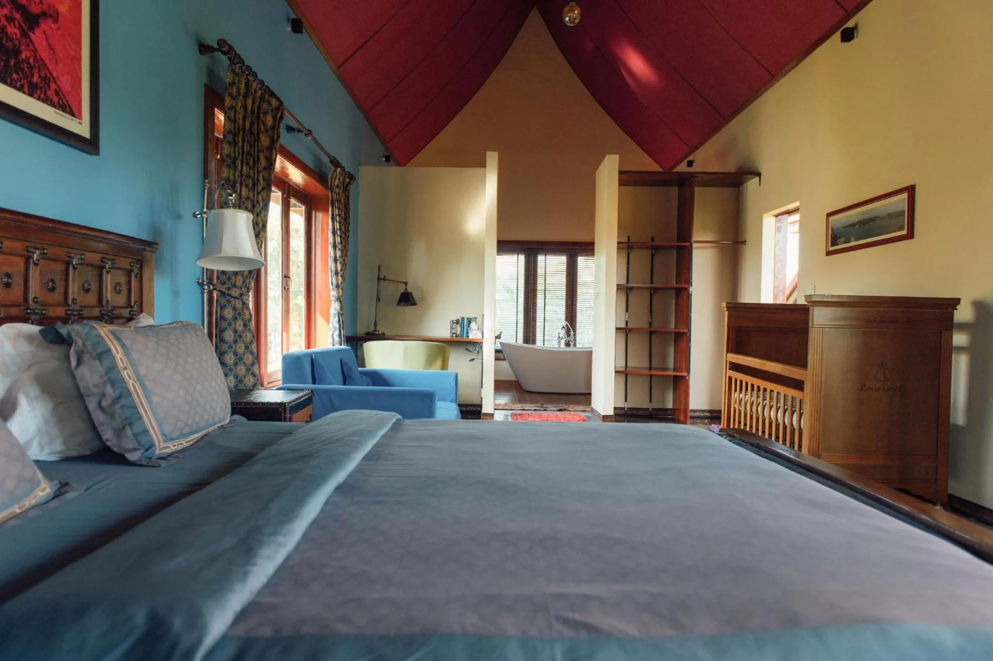 Bed in Nakara Villas & Glamping Udon Thani