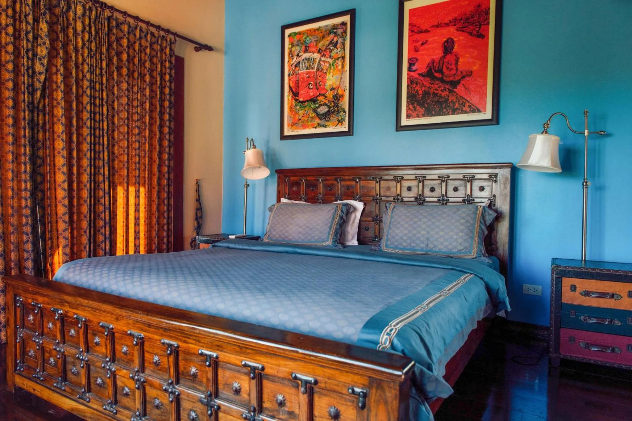 Bed in Nakara Villas & Glamping Udon Thani