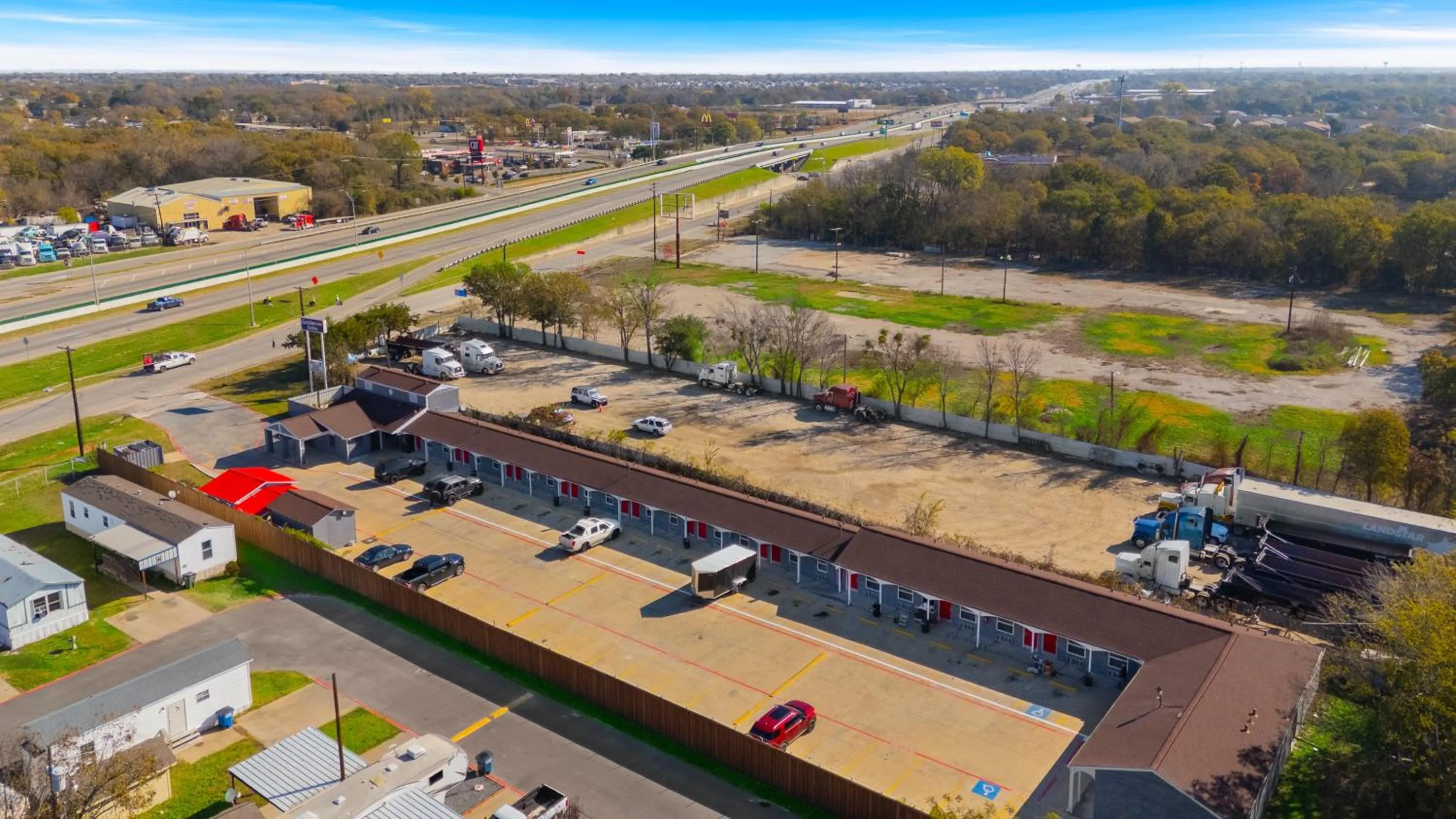 Property building in Golden Inn Dallas by Hotel O