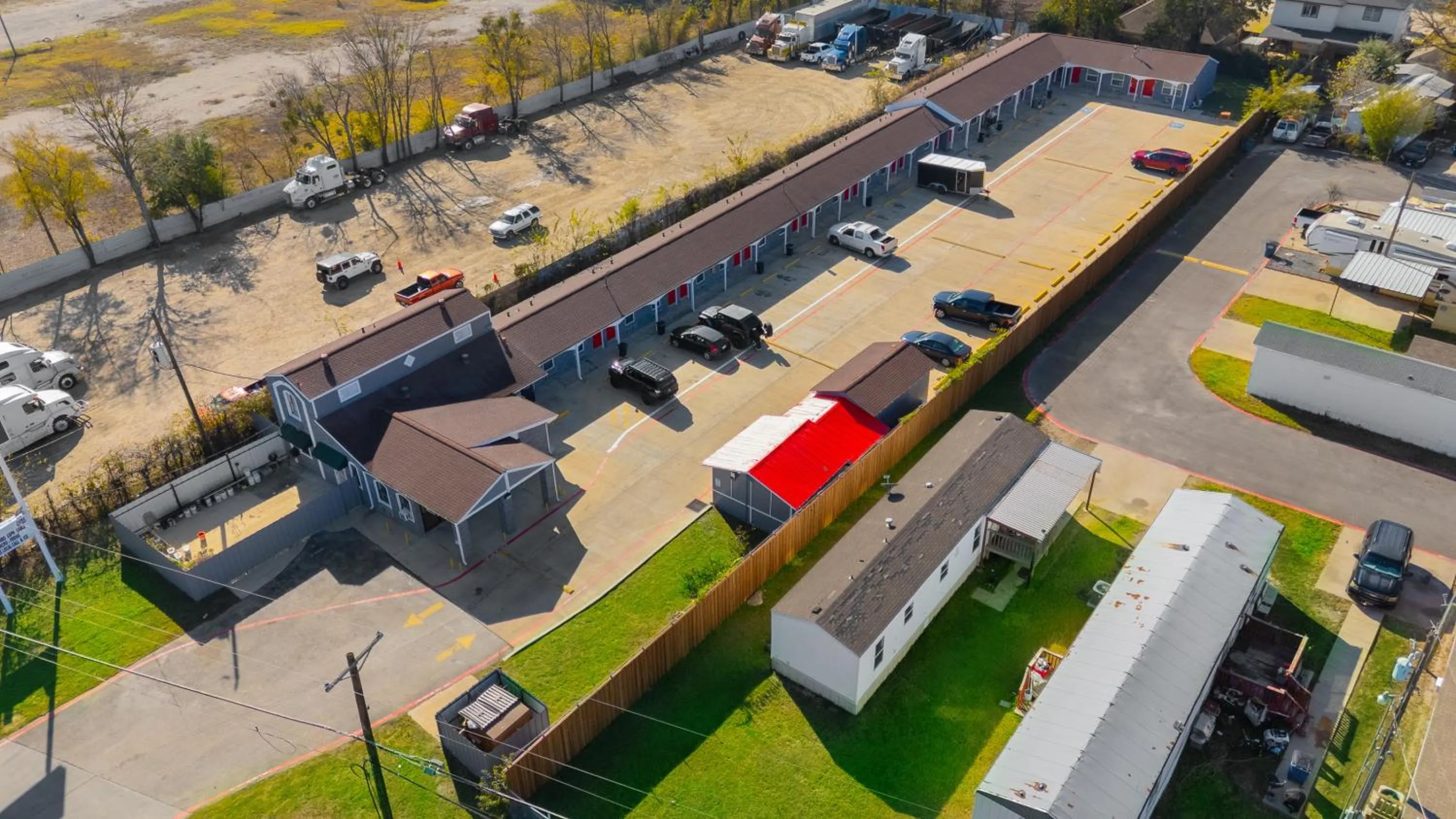 Property building in Golden Inn Dallas by Hotel O