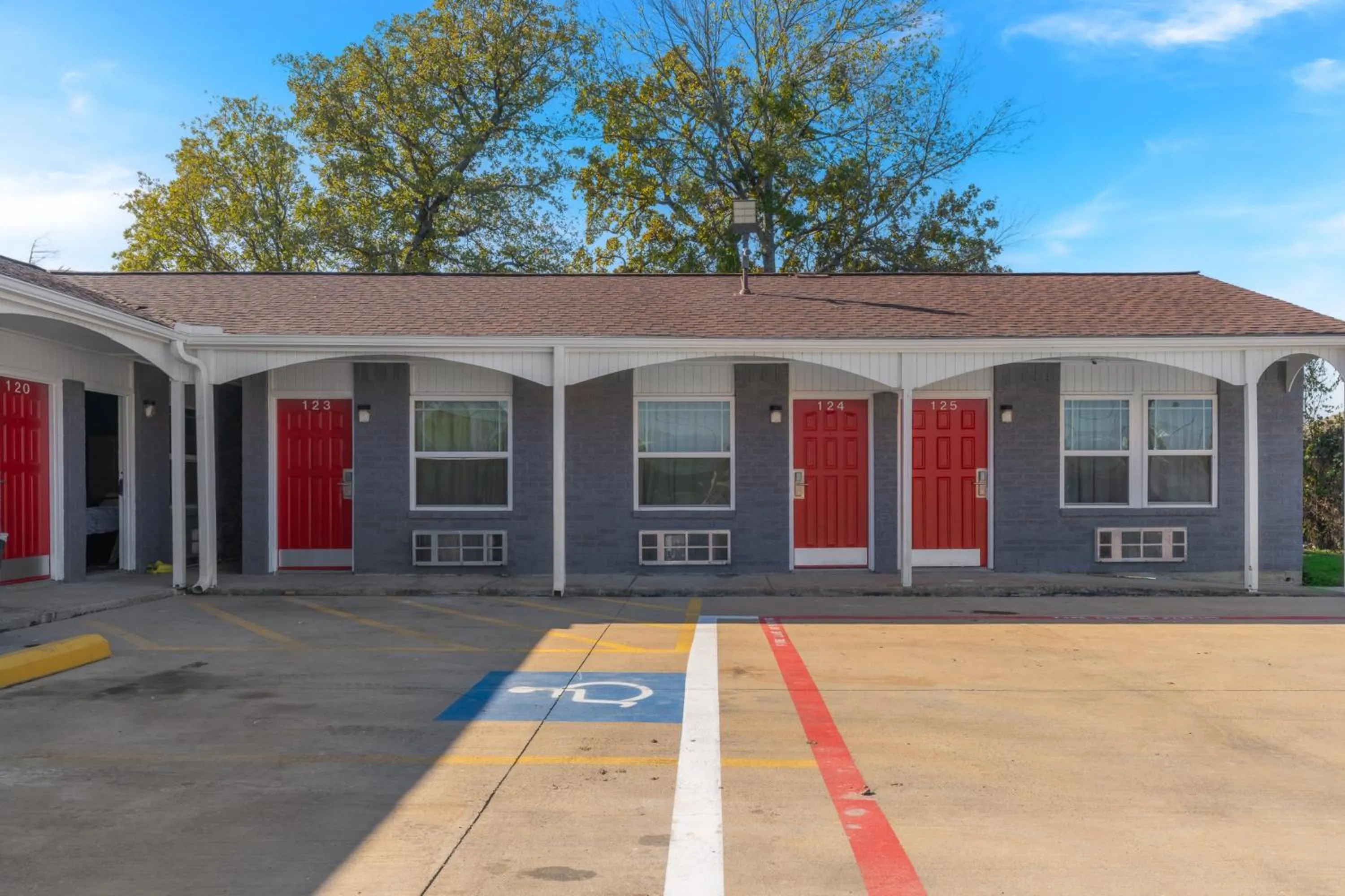 Property building in Golden Inn Dallas by Hotel O