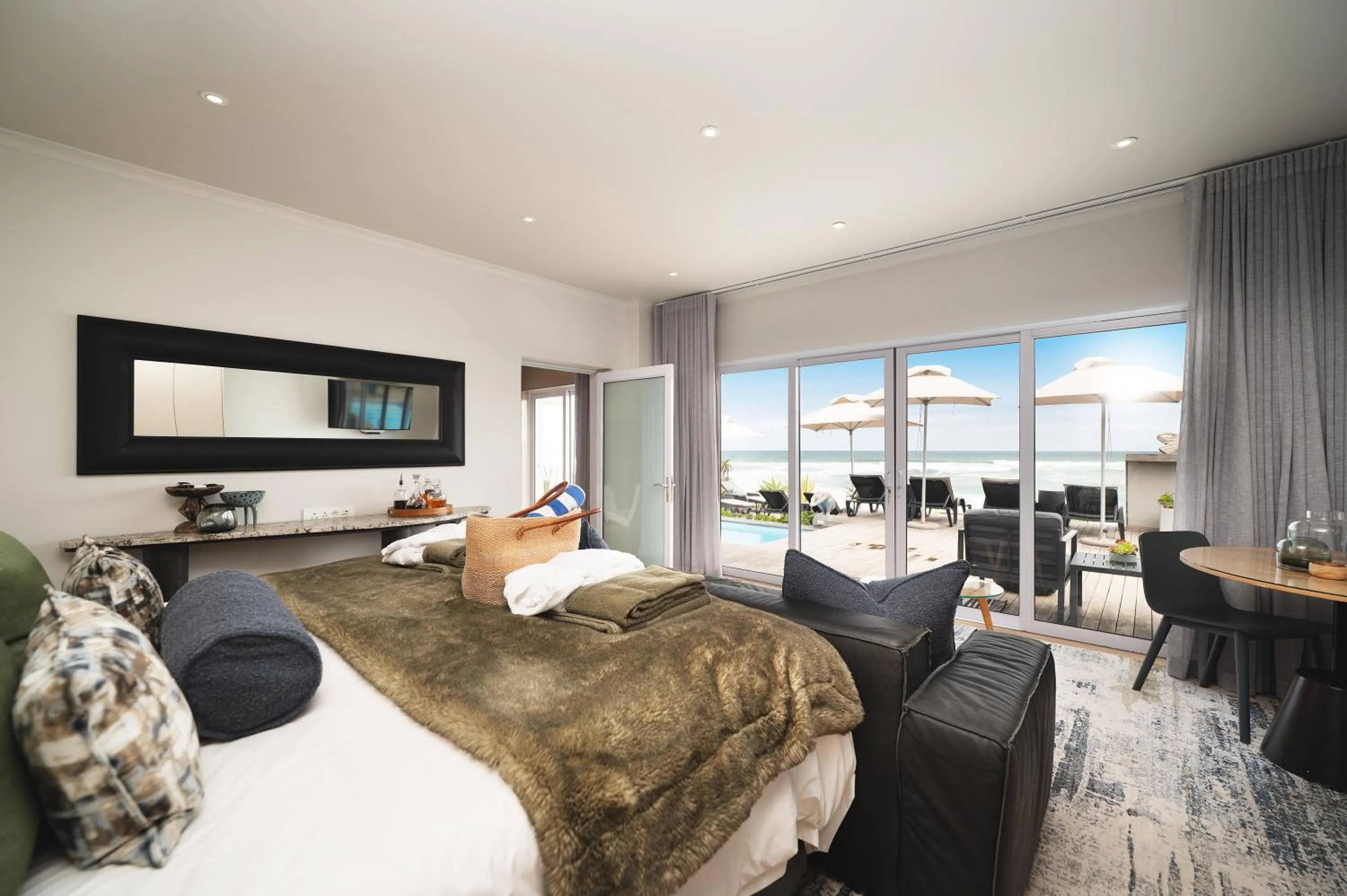 Bed in Beach Villa Wilderness