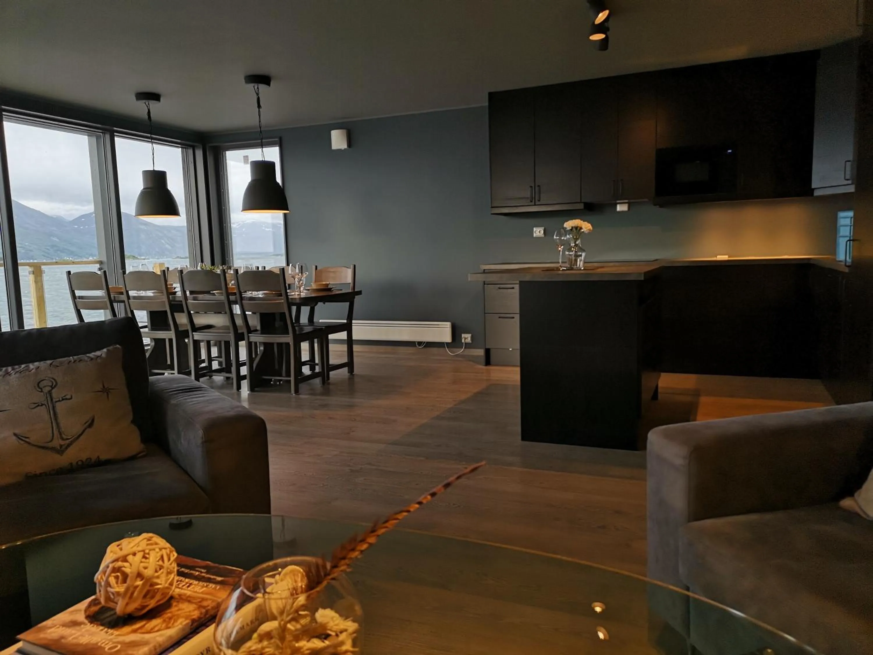 Kitchen or kitchenette in Hamn i Senja