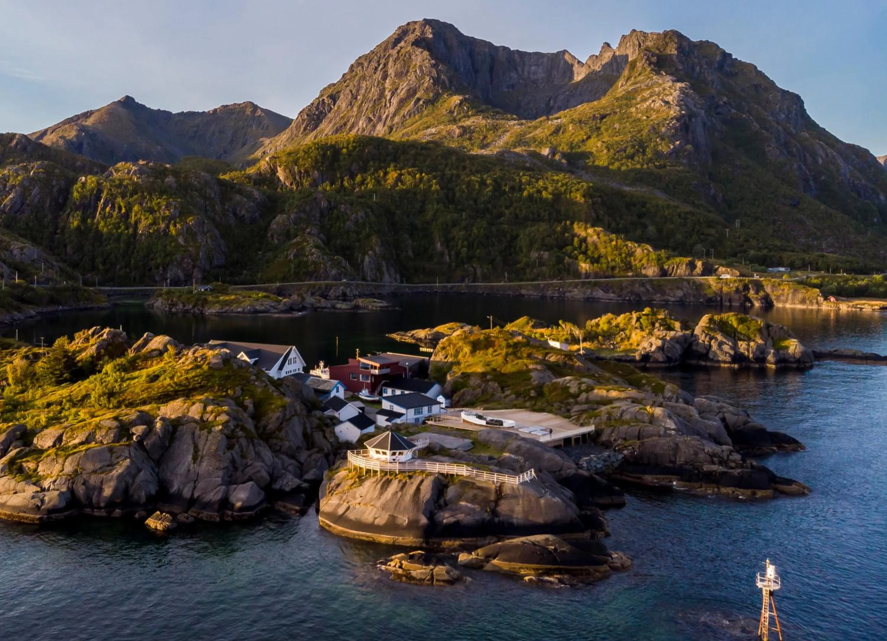 Bird's eye view in Hamn i Senja