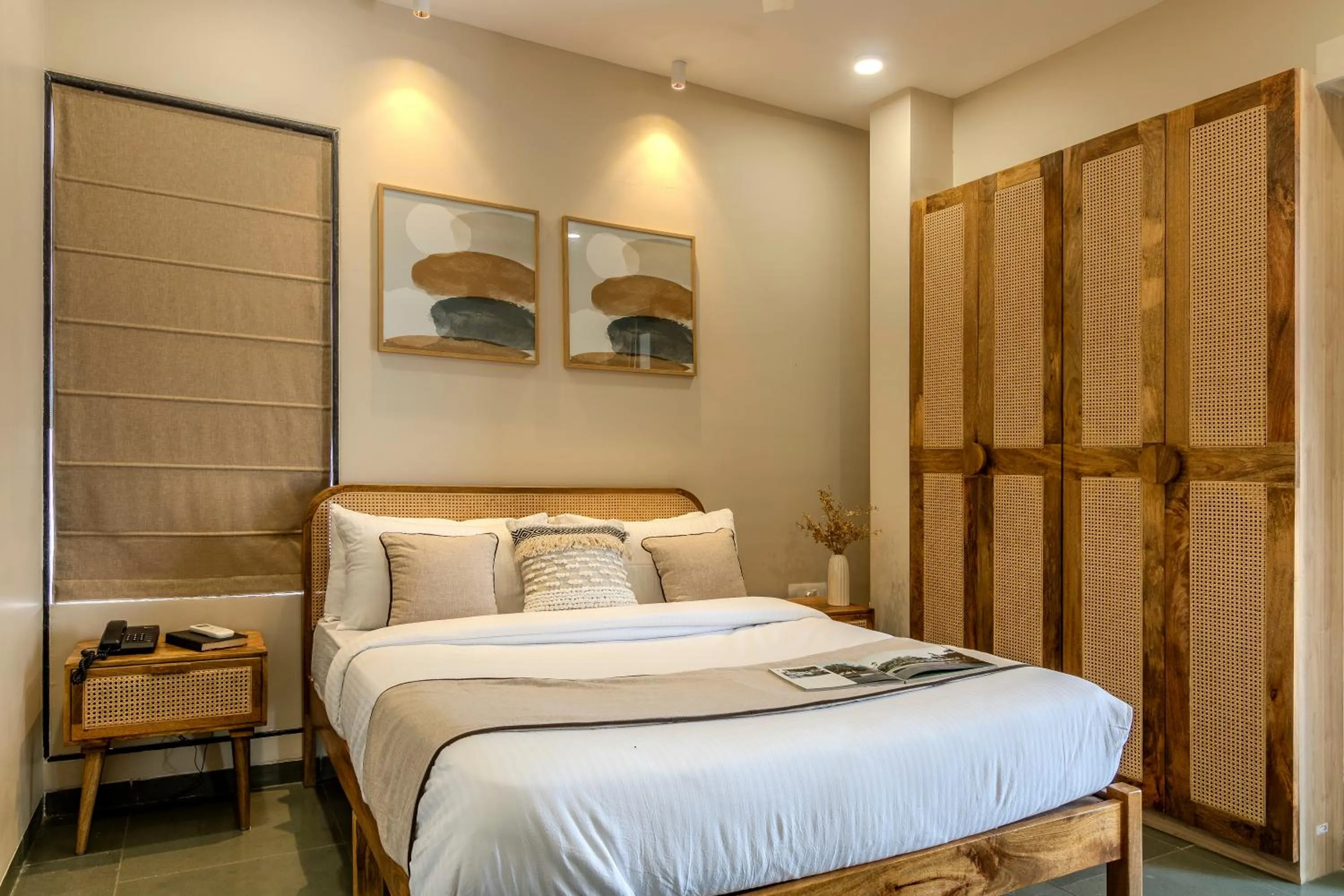 Bed in Hotel Tattva Suites