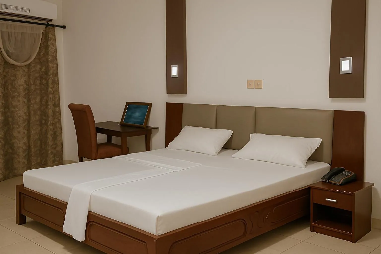 Bedroom, Bed in New Green Horse Hotel