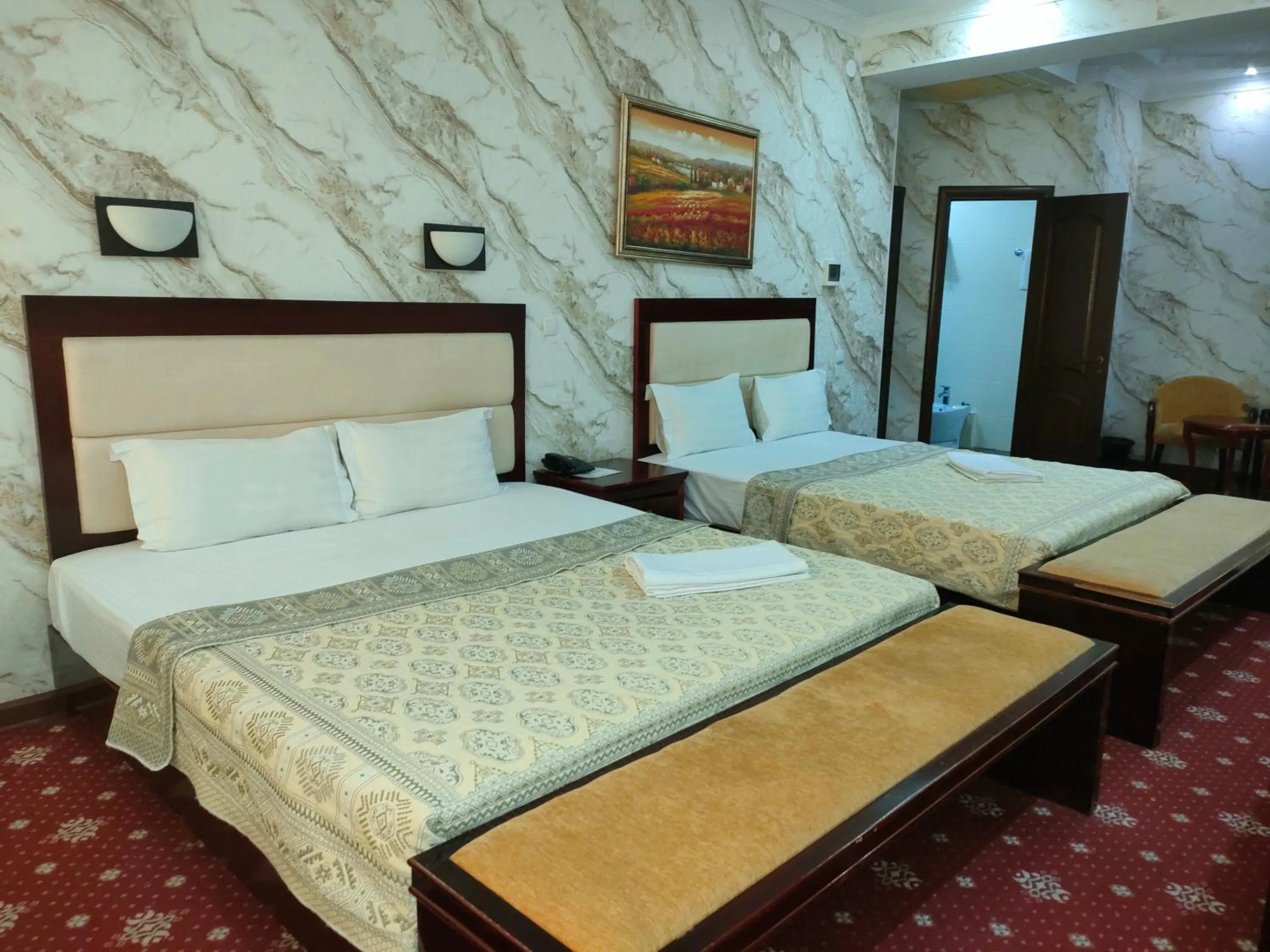 Bed in Sary Arka Hotel