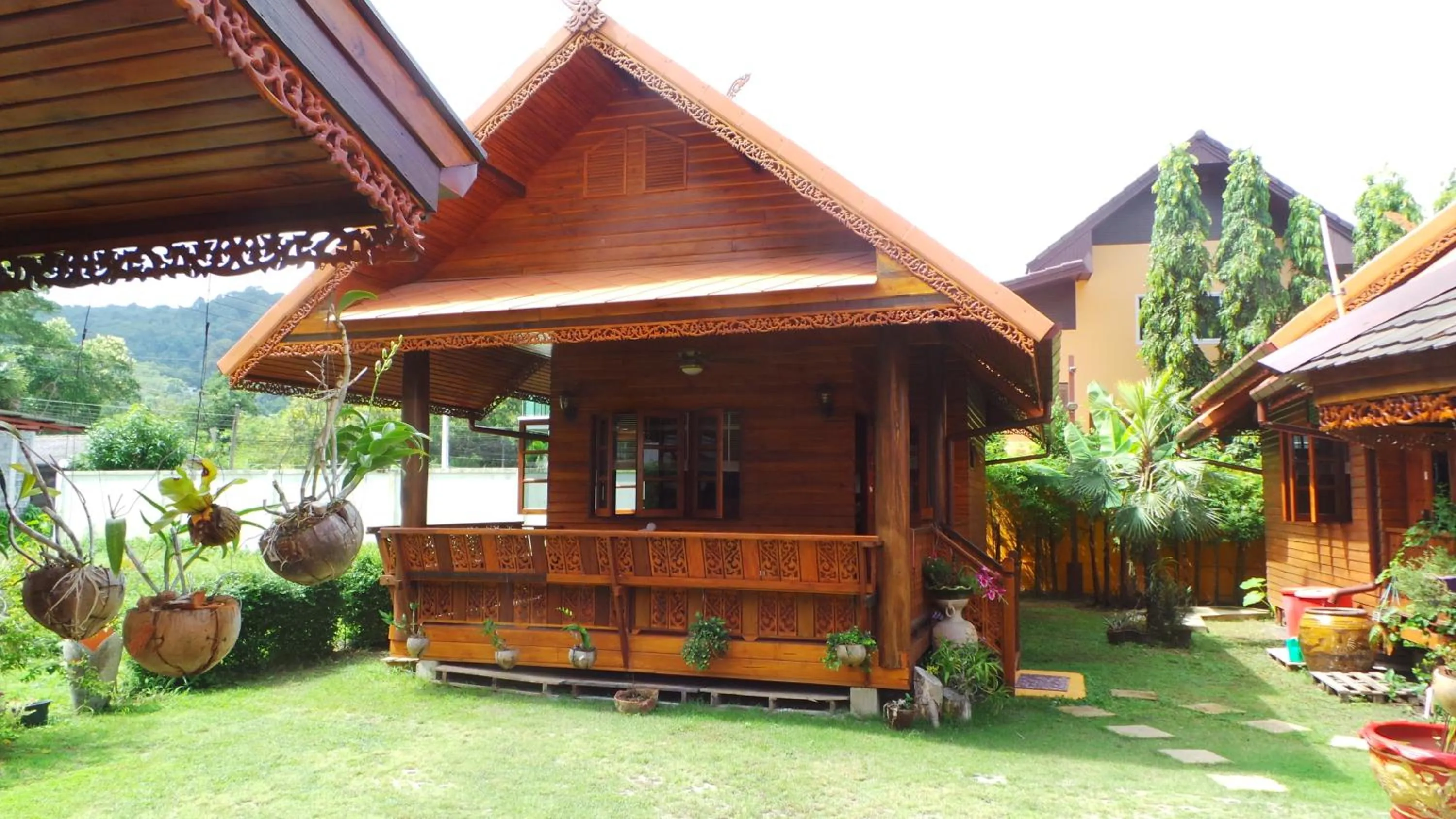 Patio in Golden Teak Resort Baan Sapparot