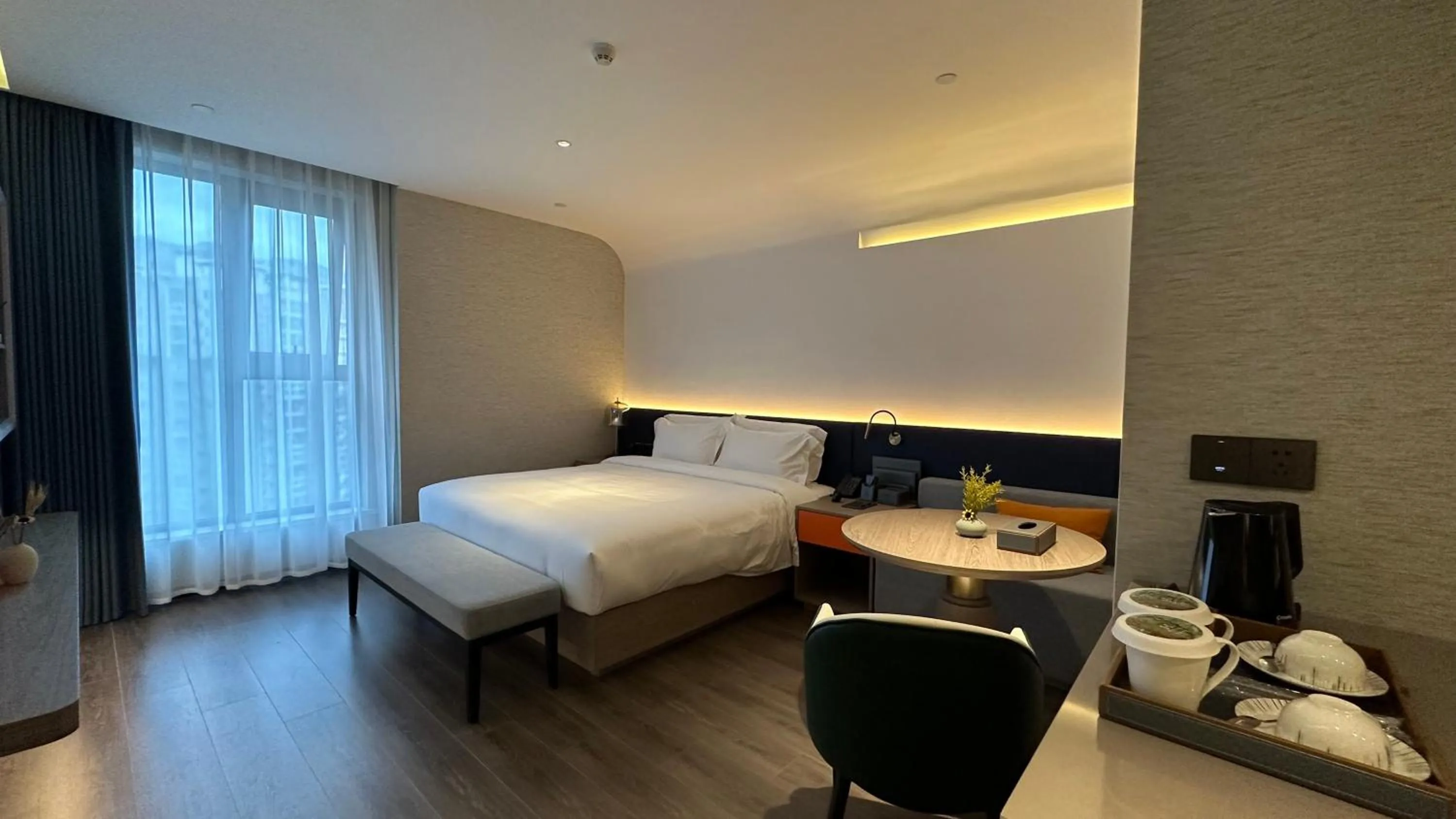 Bed in Mehood Hotel Ankang Ziyang