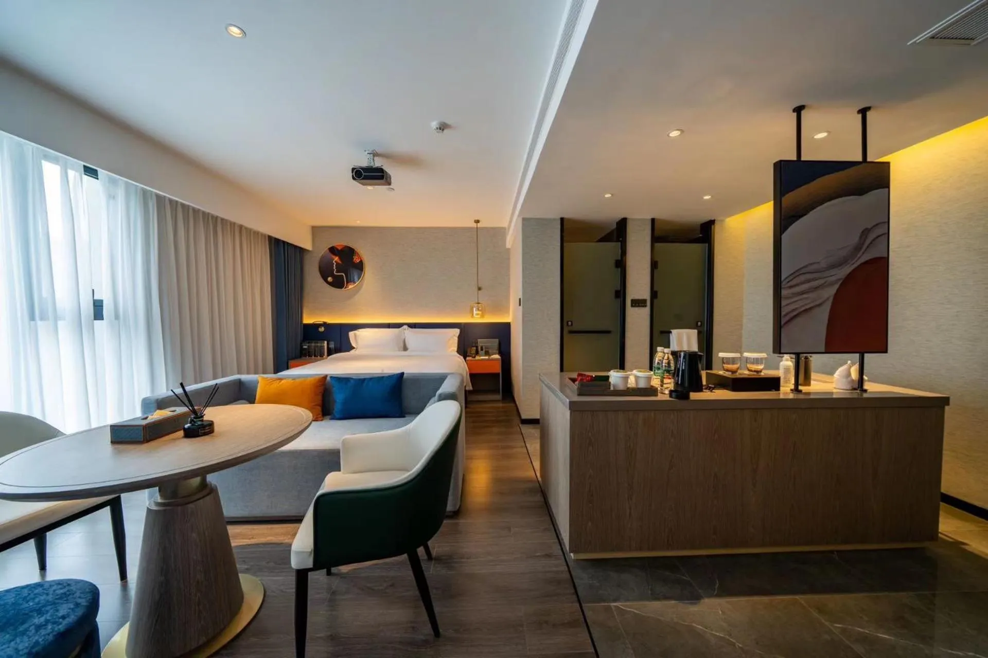 Bed in Mehood Hotel Ankang Ziyang