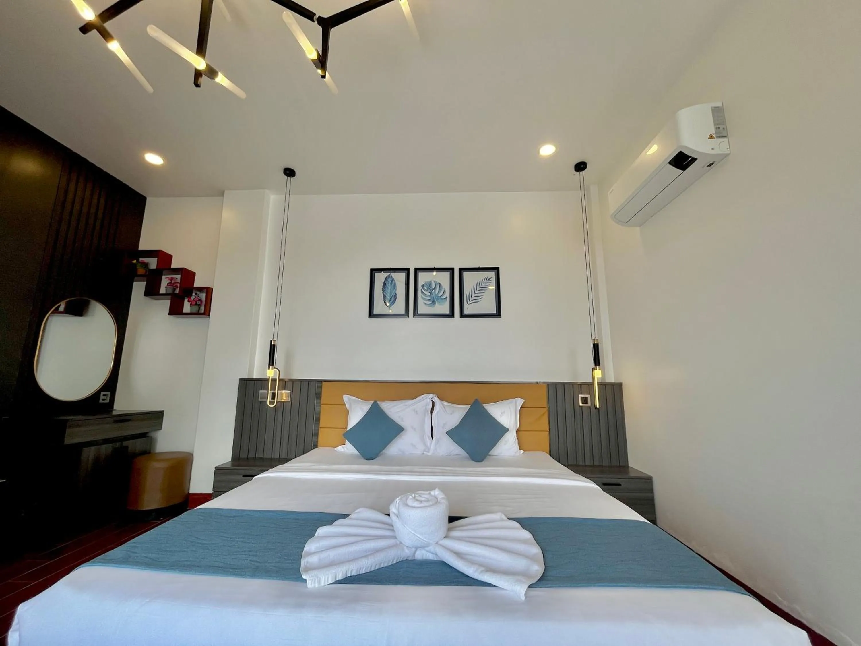 Bed in Kep Sea View Hotel & Sky Bar