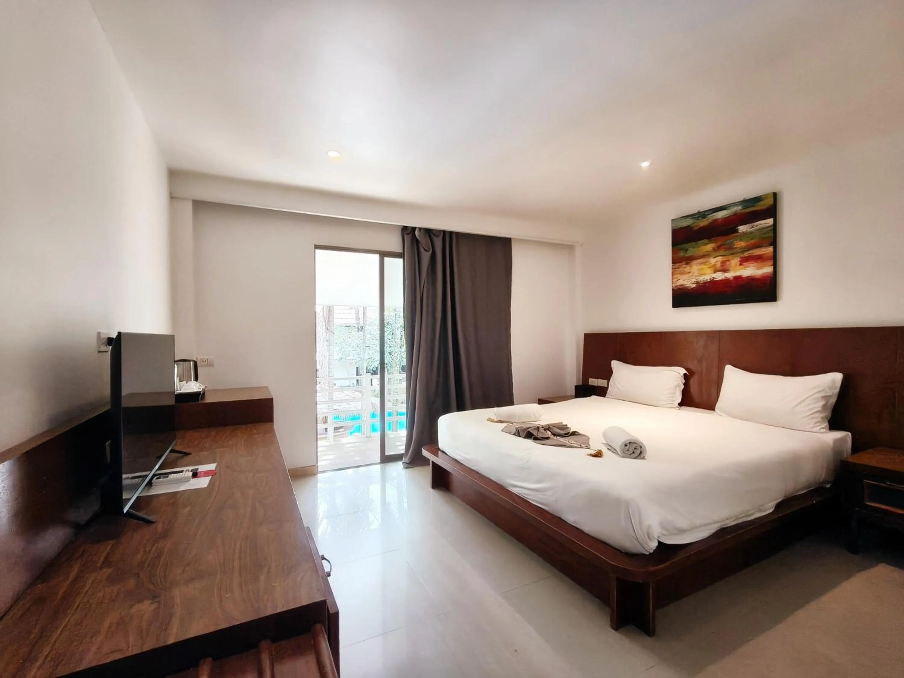 Bed in V Beach Resort