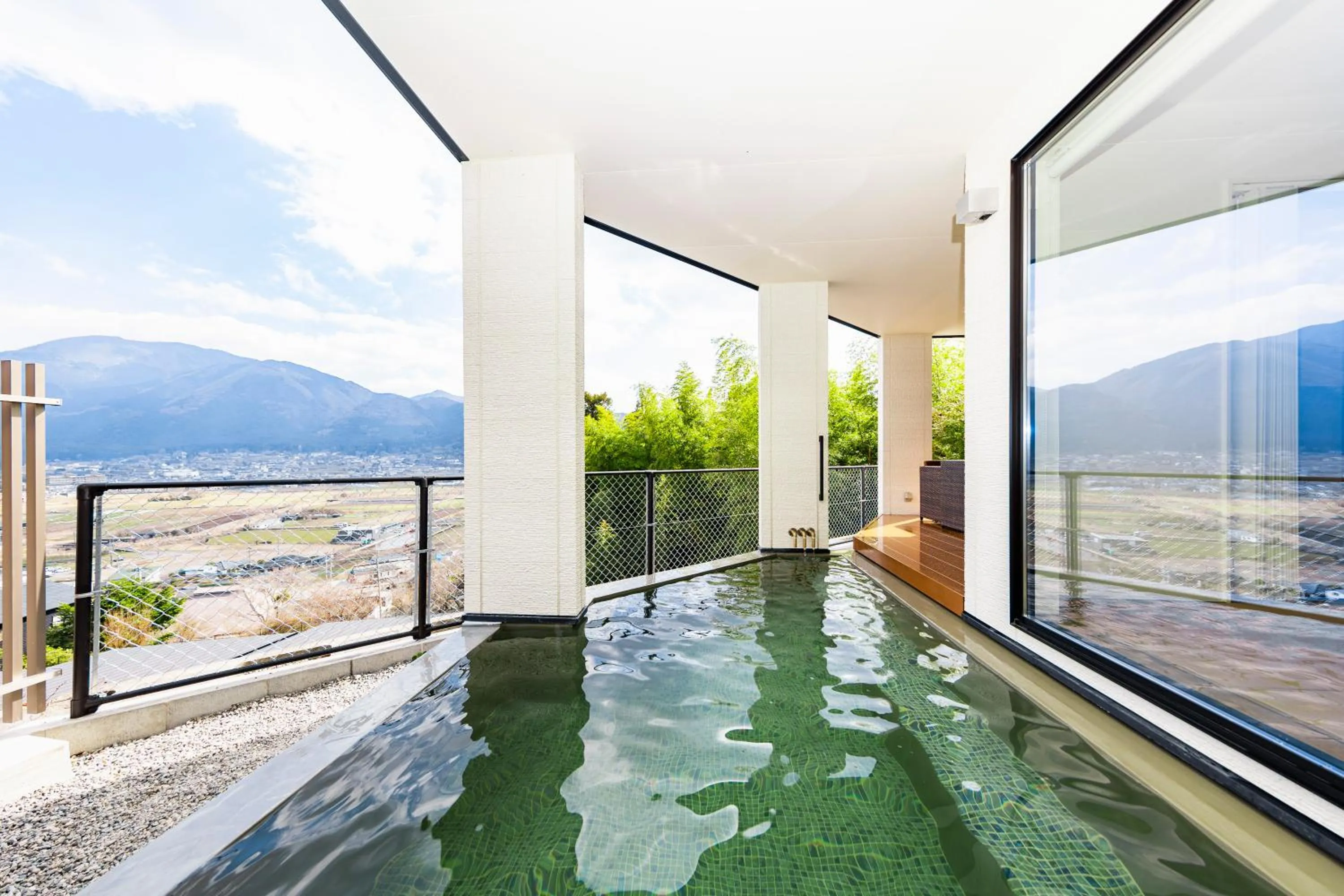 Pool view in TERRA Yufuin