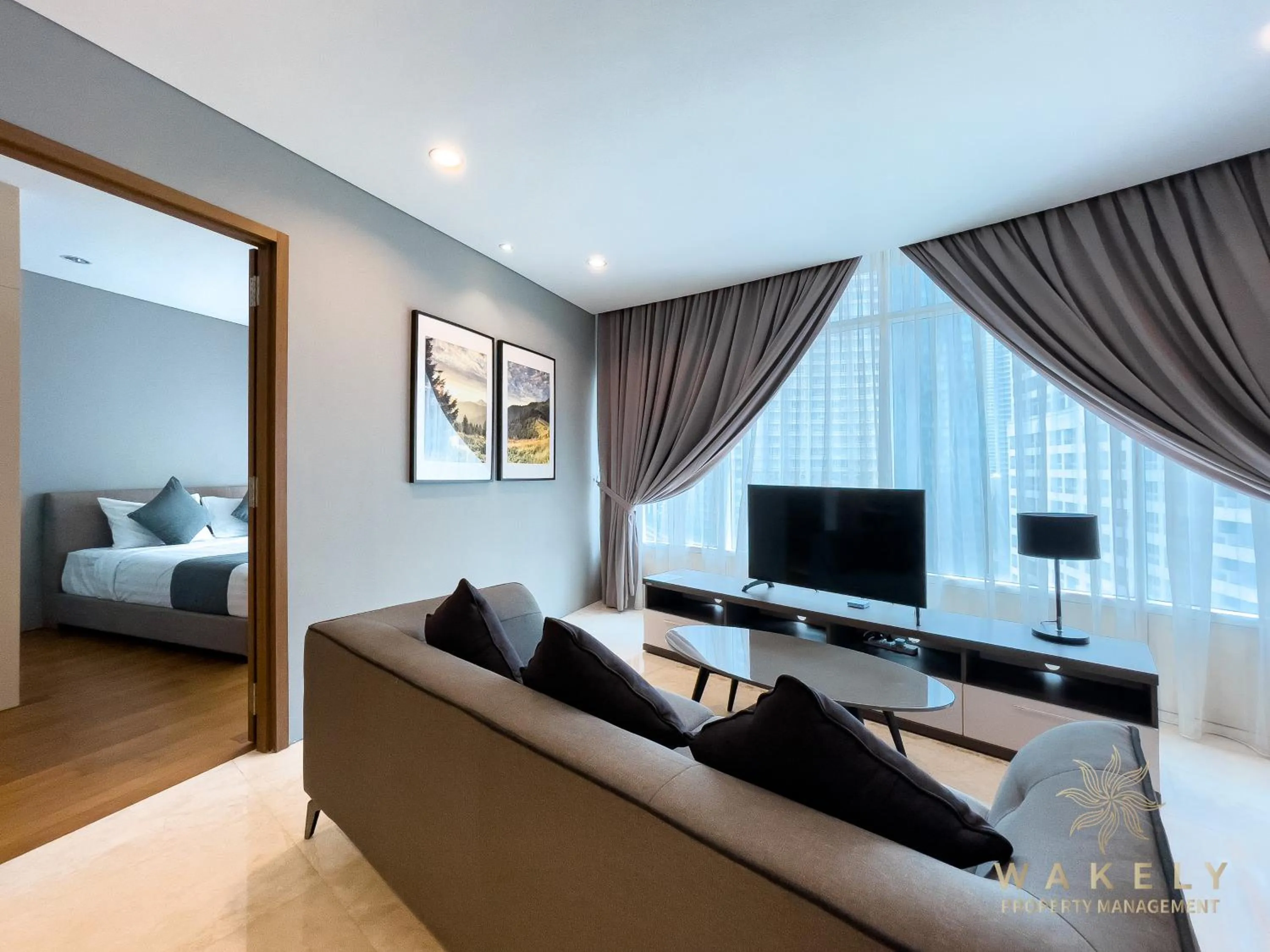 Living room, Bed in Vortex Suites KLCC by Wakely Kuala Lumpur