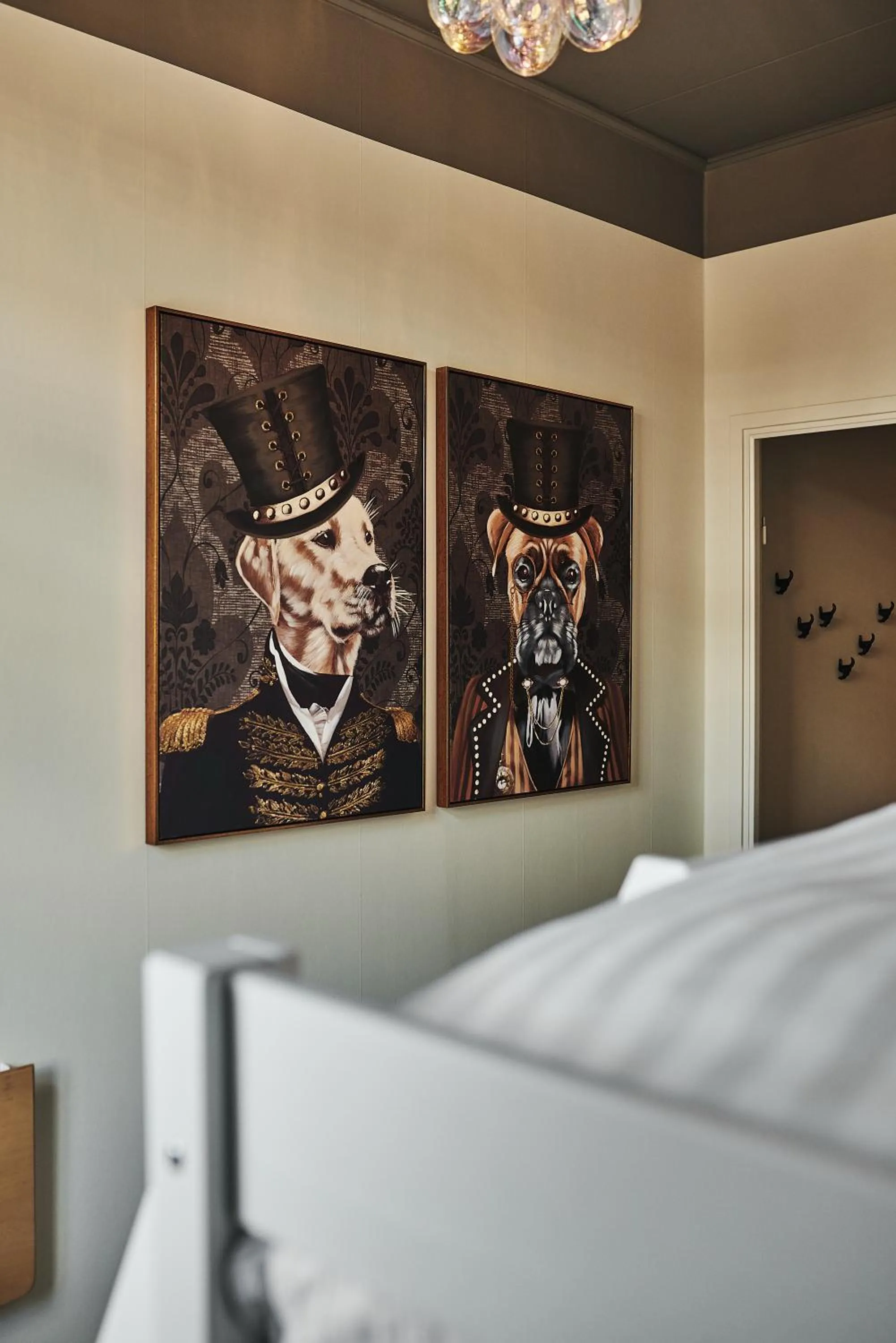 Decorative detail, Bed in Hotell Slottsgatan