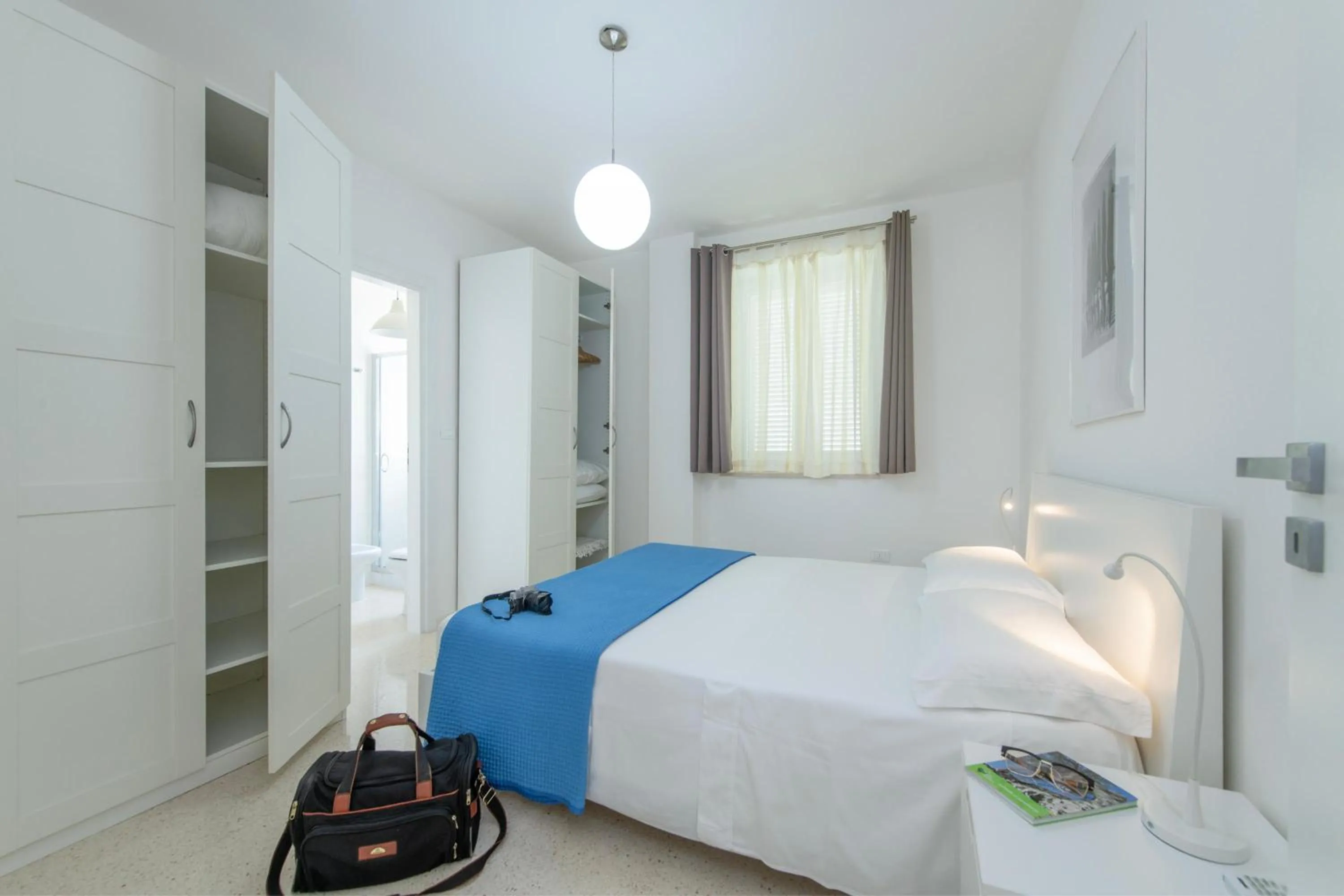 Bathroom, Bed in Masseria Agriturismo Faresalento