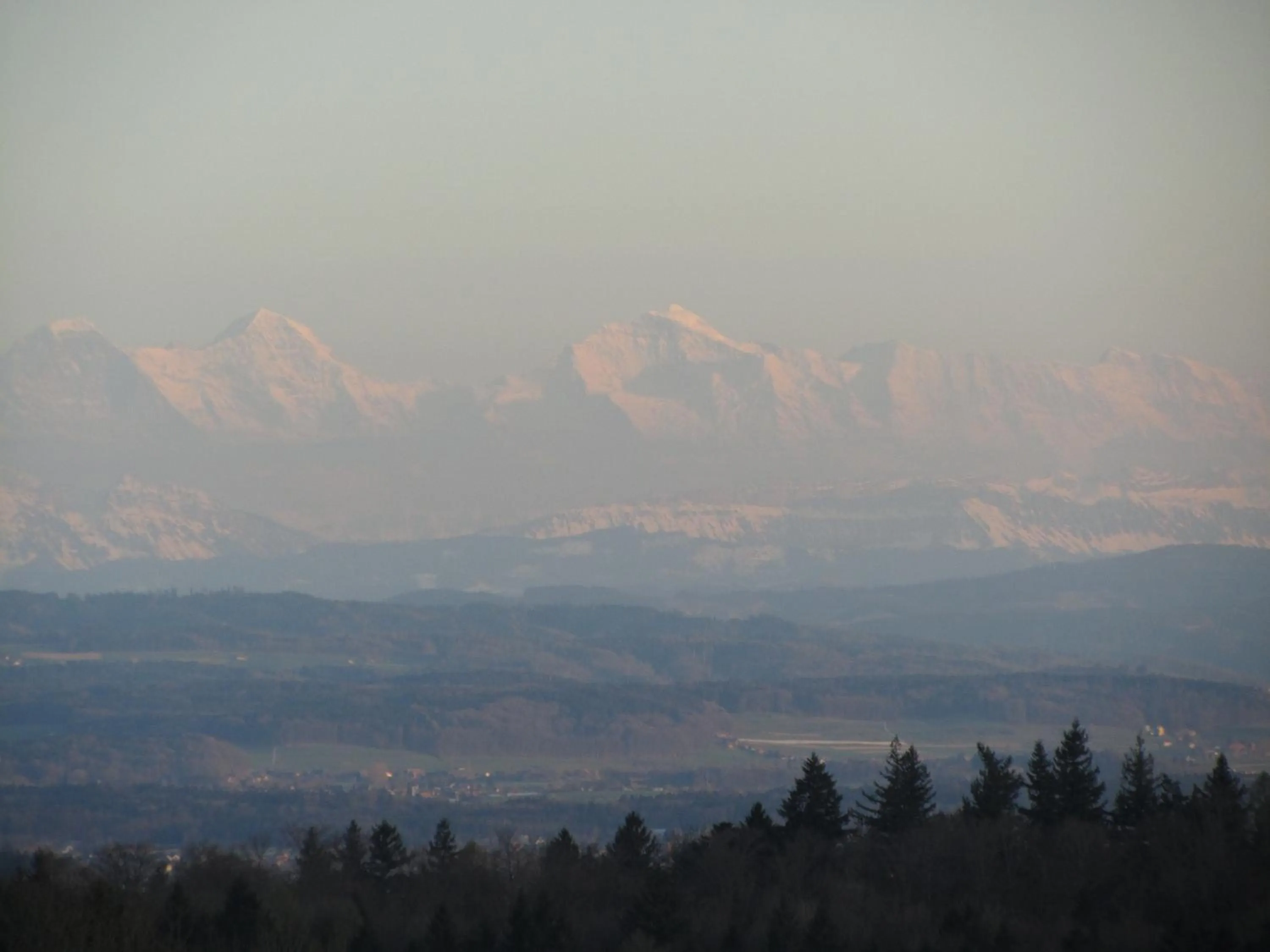 Mountain view in B&B Pension Marina