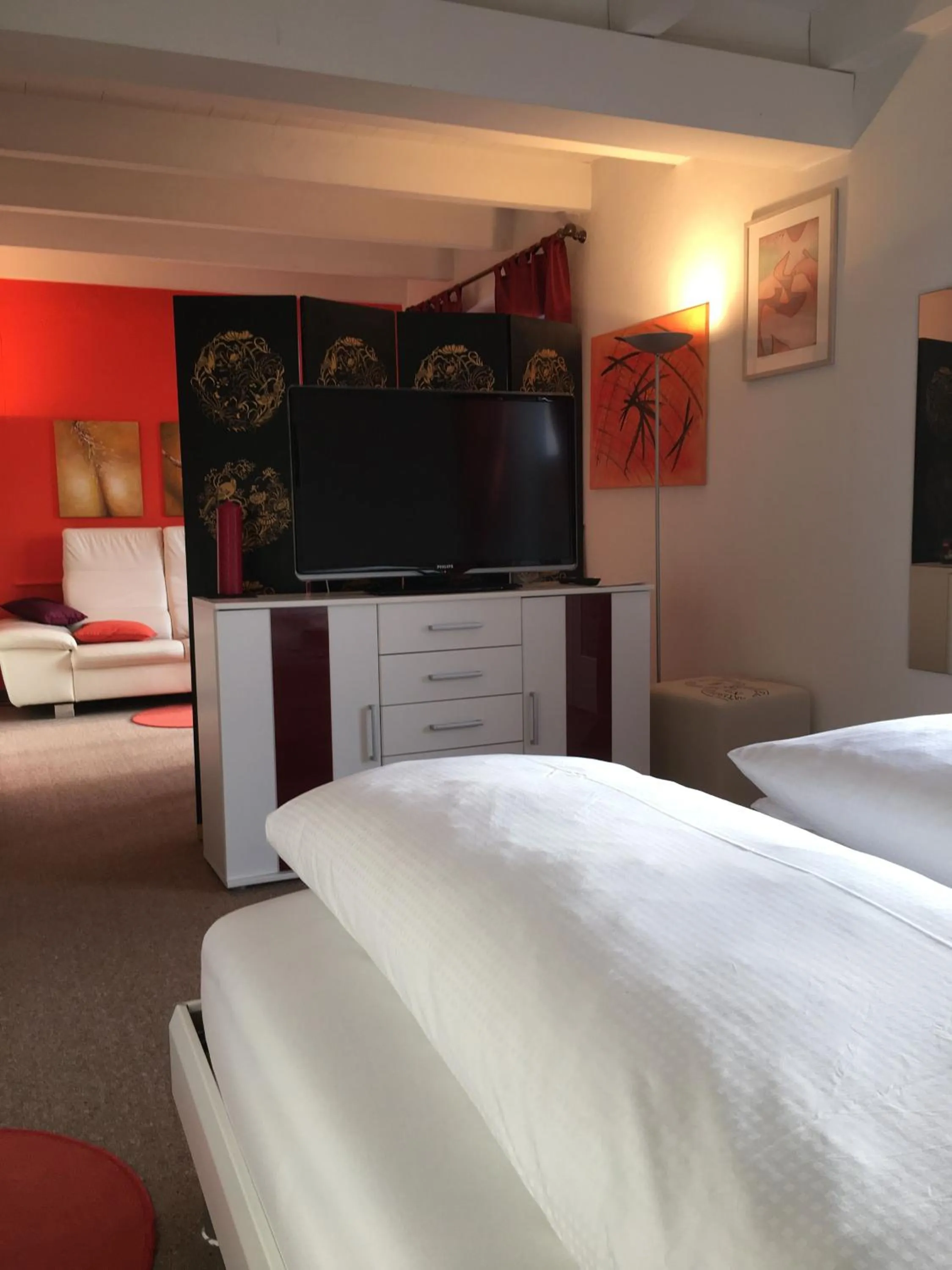 Decorative detail, Bed in B&B Pension Marina