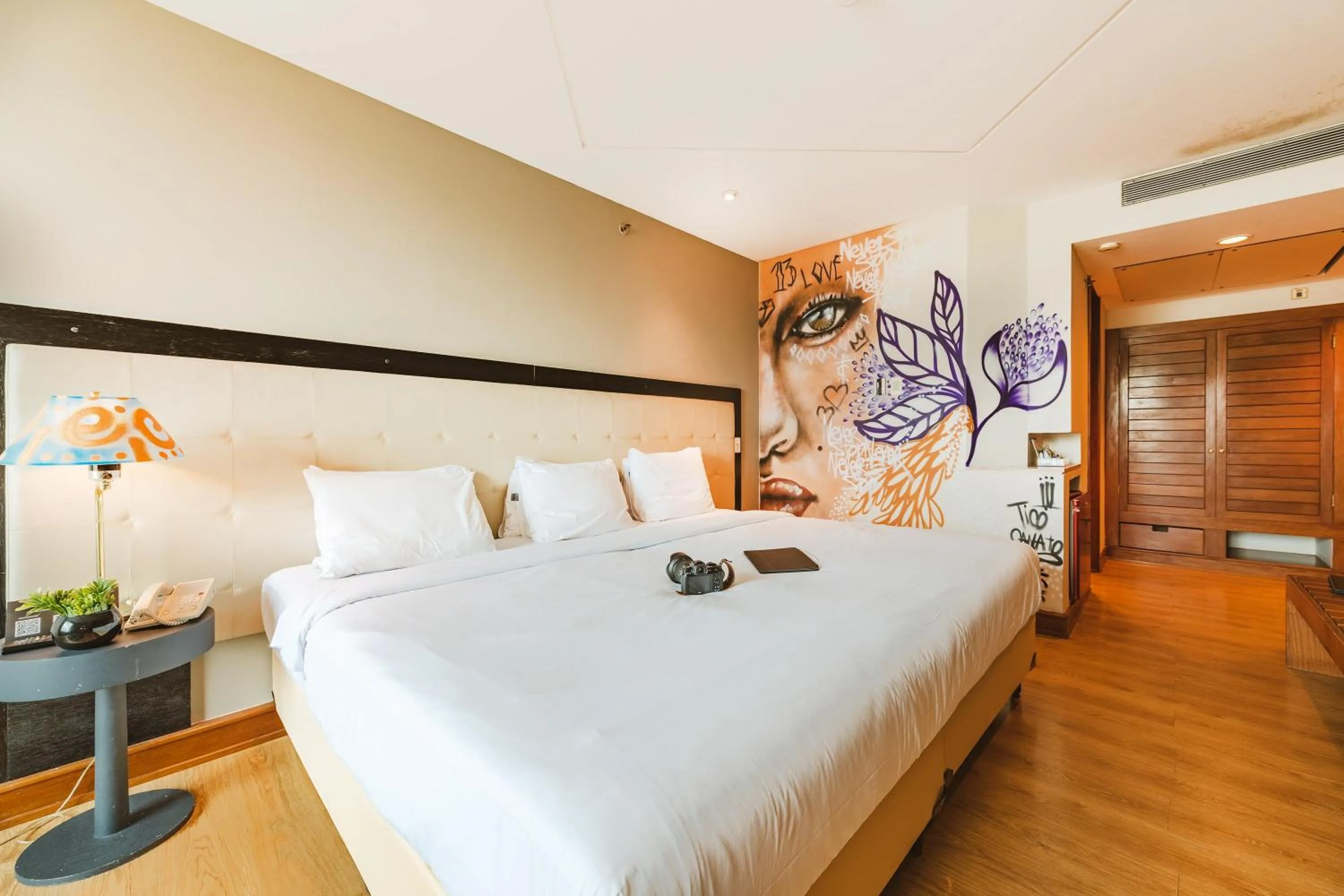 Decorative detail, Bed in Pestana São Paulo